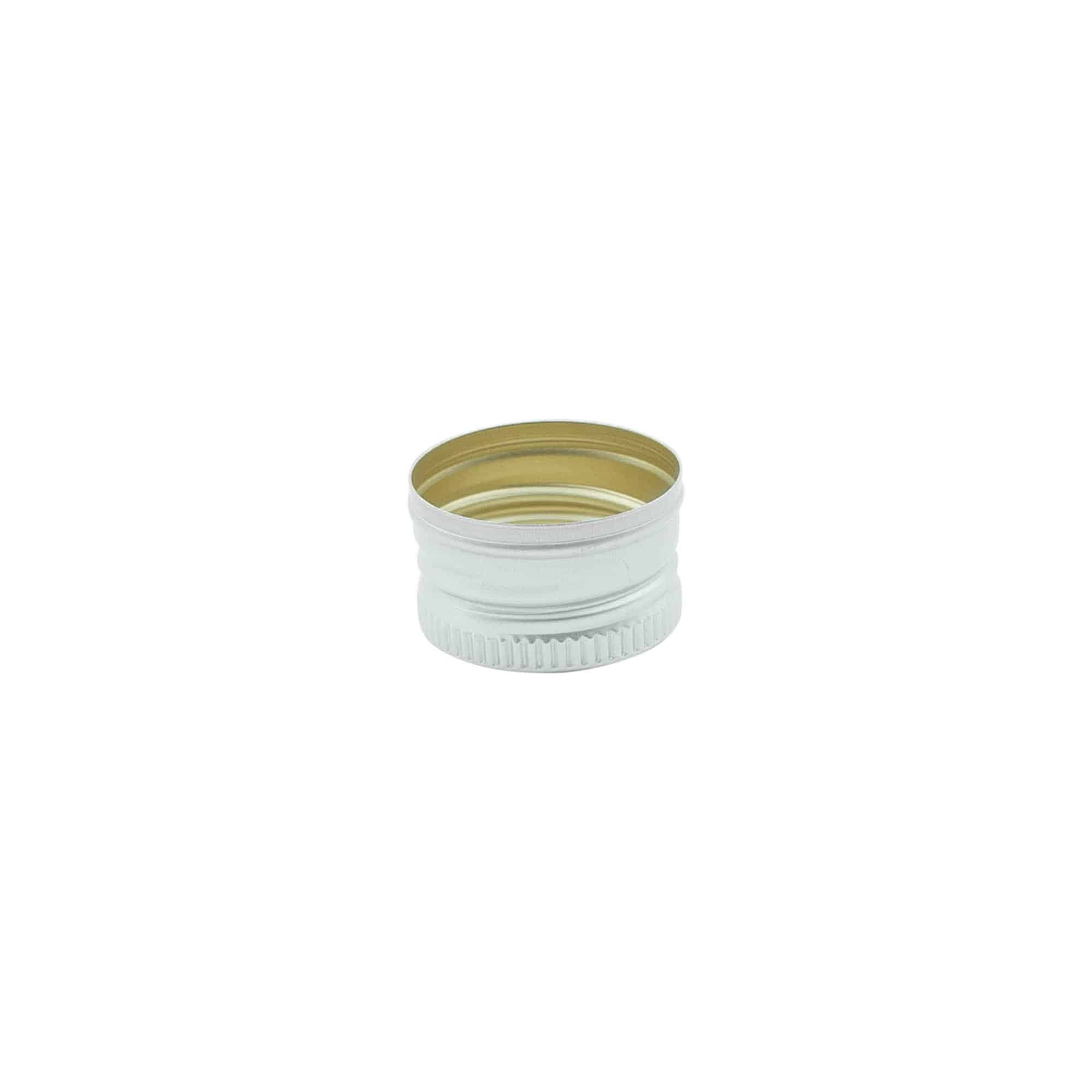 Tappo a vite, metallo, argento, per imboccatura: PP 22