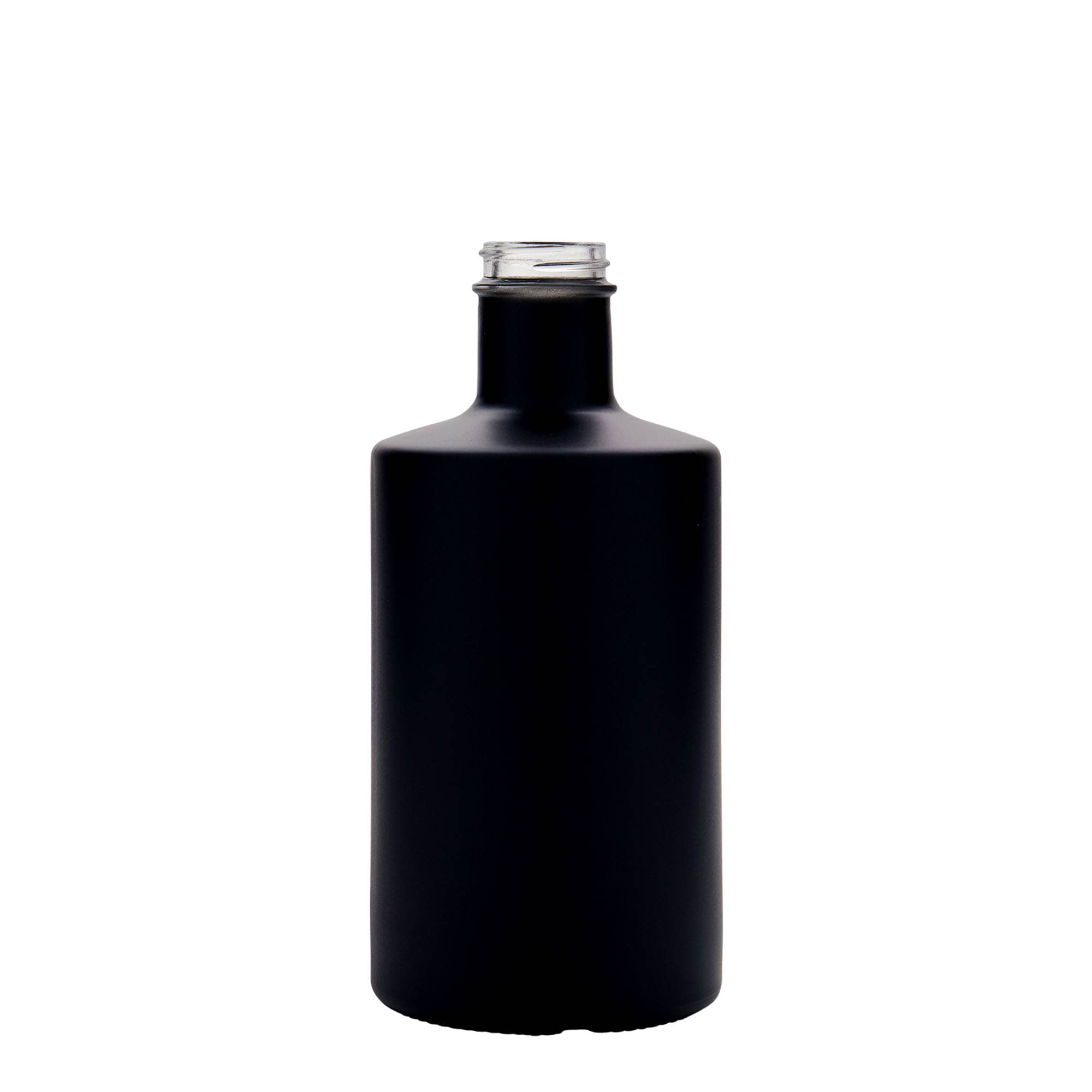 500 ml Bottiglia di vetro 'Caroline', nero, imboccatura: GPI 33