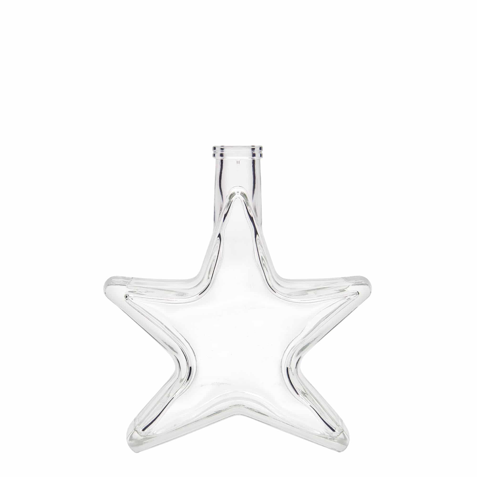 Bottiglia di vetro da 200 ml 'Stella', bocca: tappo in sughero Bottiglia di vetro da 200 ml 'Stella', bocca: tappo in sughero