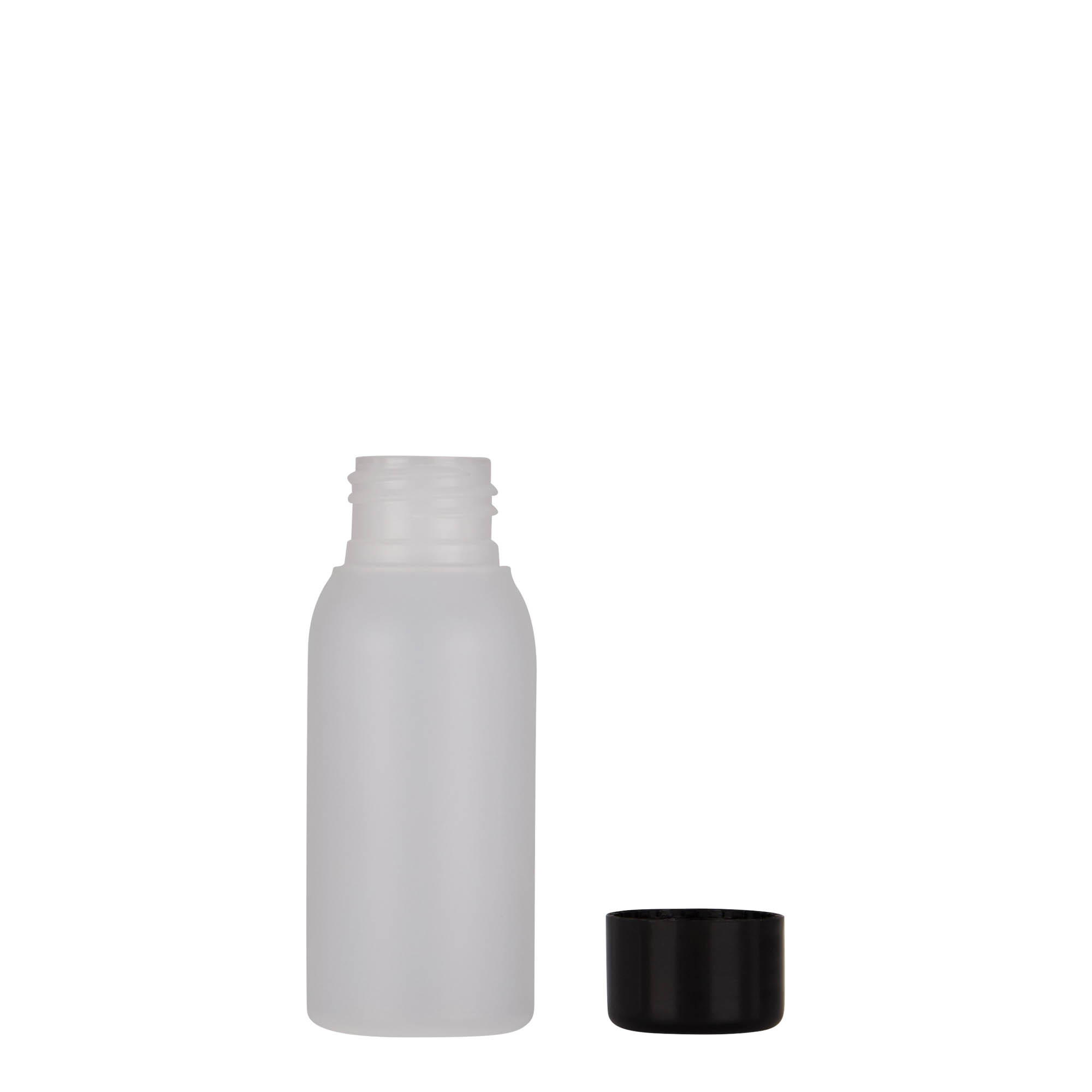 Flacone in plastica da 50 ml 'Tuffy', HDPE, naturale, bocca: 24/410