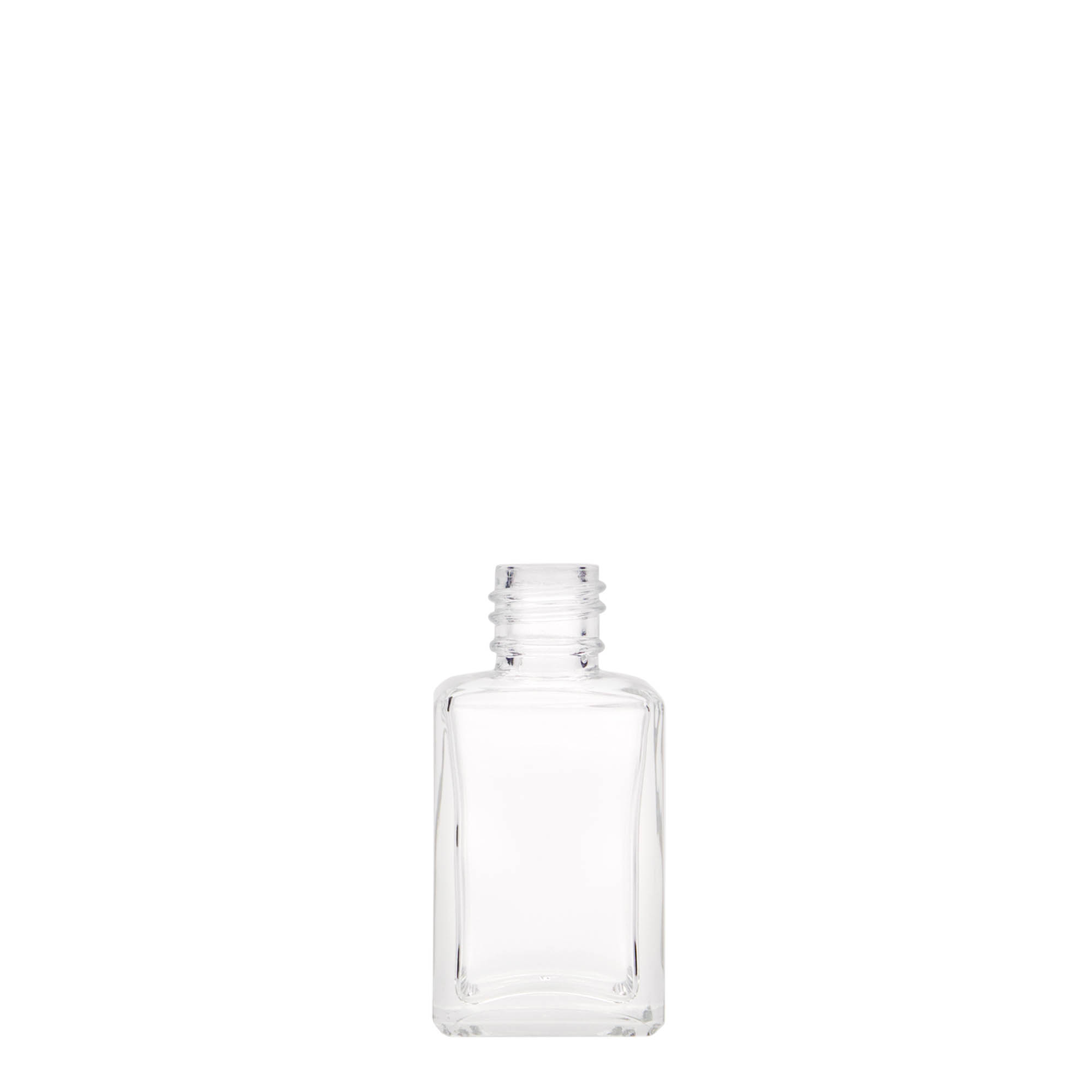 Bottiglia di vetro da 30 ml 'Tamme', quadrata, bocca: PP 18 Bottiglia di vetro da 30 ml 'Tamme', quadrata, bocca: PP 18