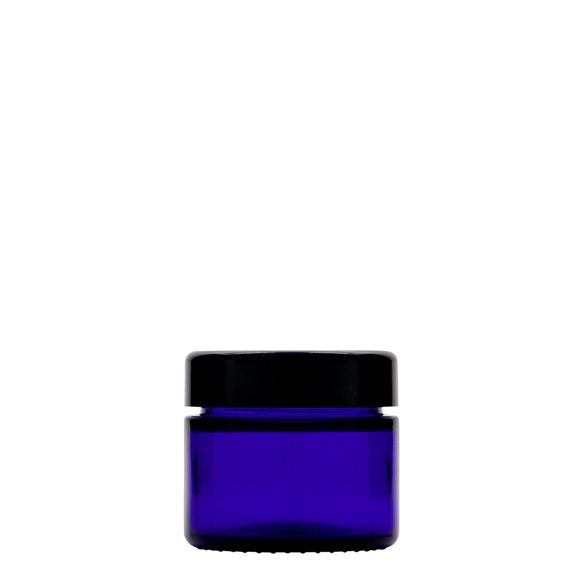 50 ml Vasetto 'Blue Edition', vetro, blu reale, bocca: chiusura a vite 50 ml Vasetto 'Blue Edition', vetro, blu reale, bocca: chiusura a vite
