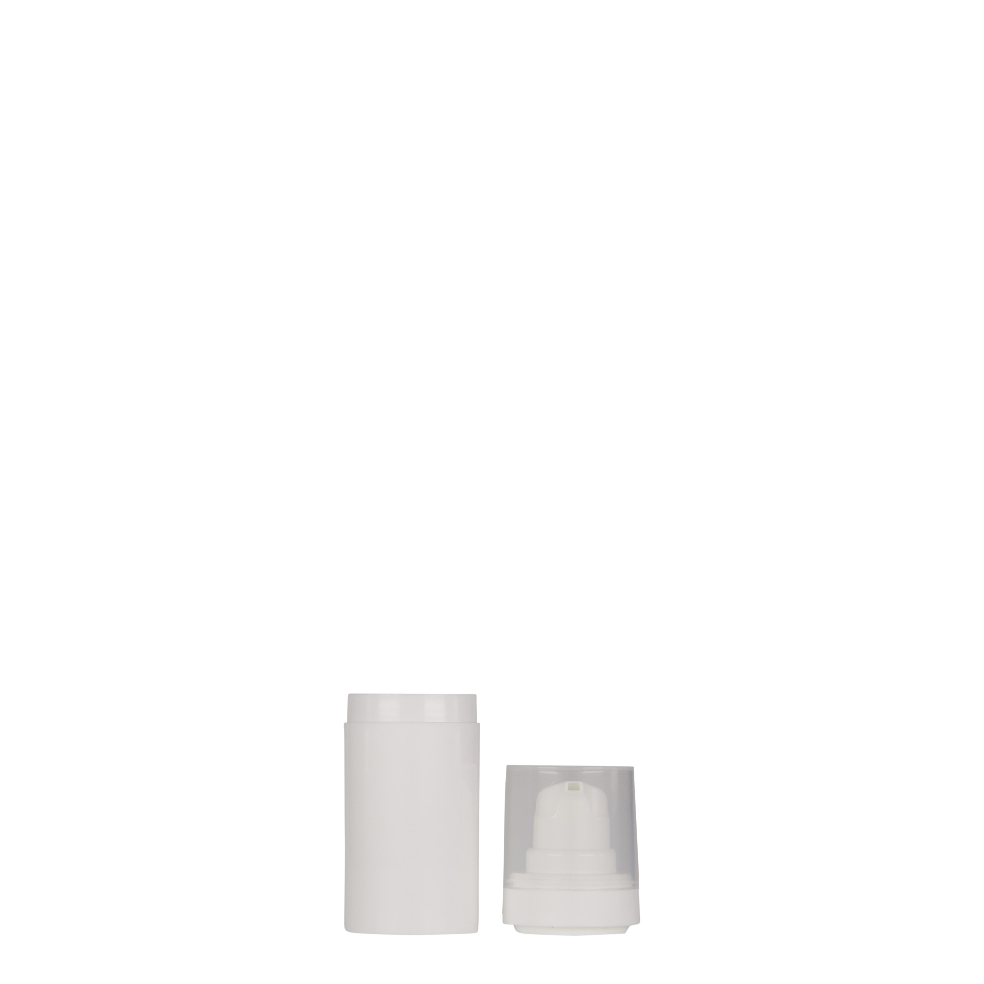 Dispenser airless da 15 ml 'Micro', plastica PP, bianco Dispenser airless da 15 ml 'Micro', plastica PP, bianco
