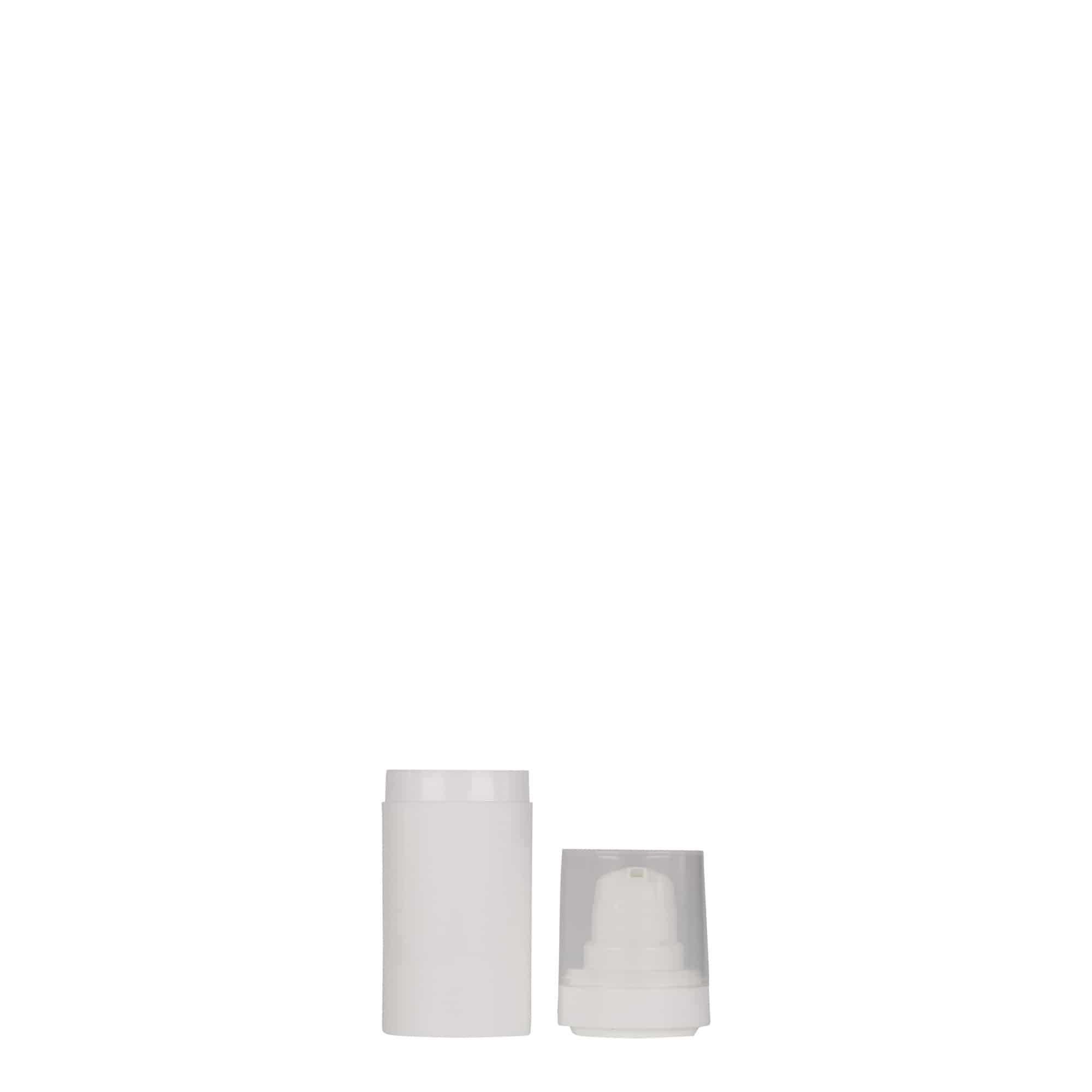 Dispenser airless da 15 ml 'Micro', plastica PP, bianco Dispenser airless da 15 ml 'Micro', plastica PP, bianco