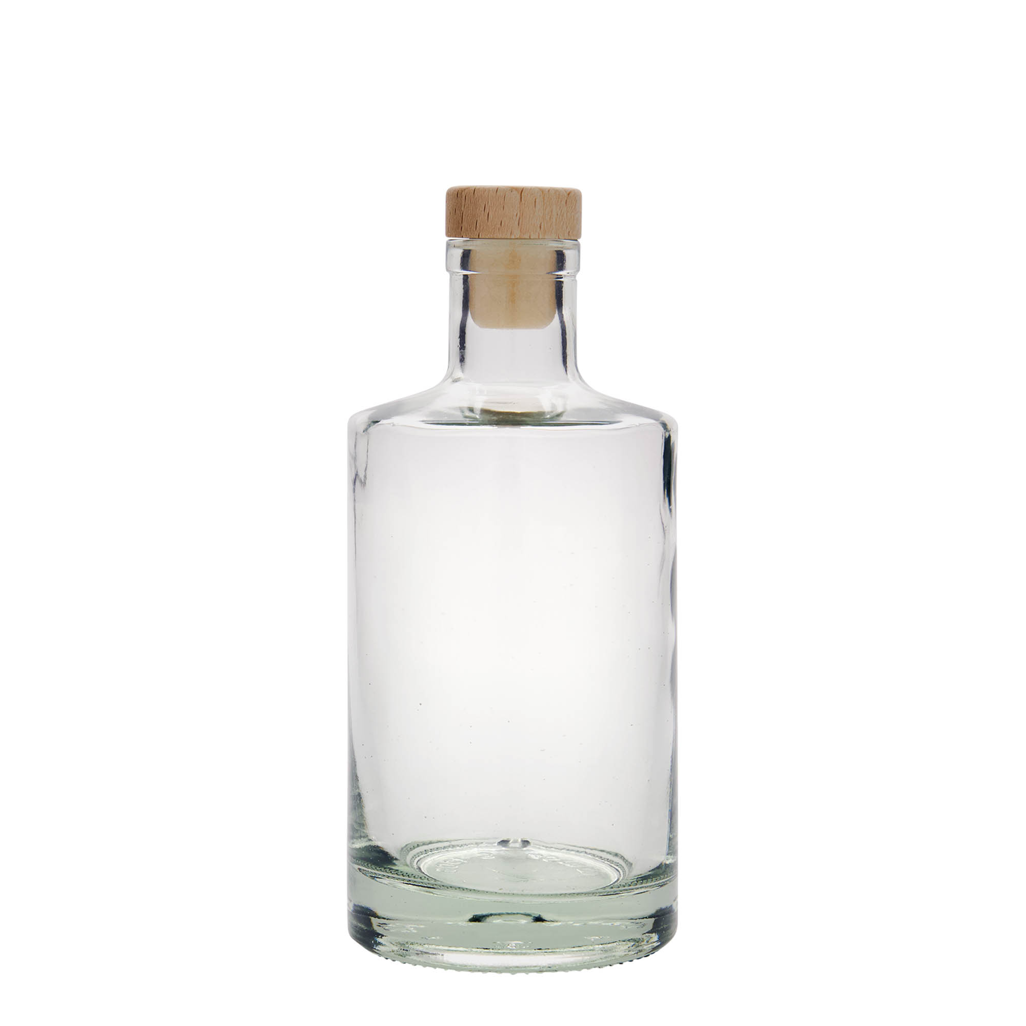 Bottiglia di vetro da 500 ml 'Caroline', bocca: tappo di sughero Bottiglia di vetro da 500 ml 'Caroline', bocca: tappo di sughero