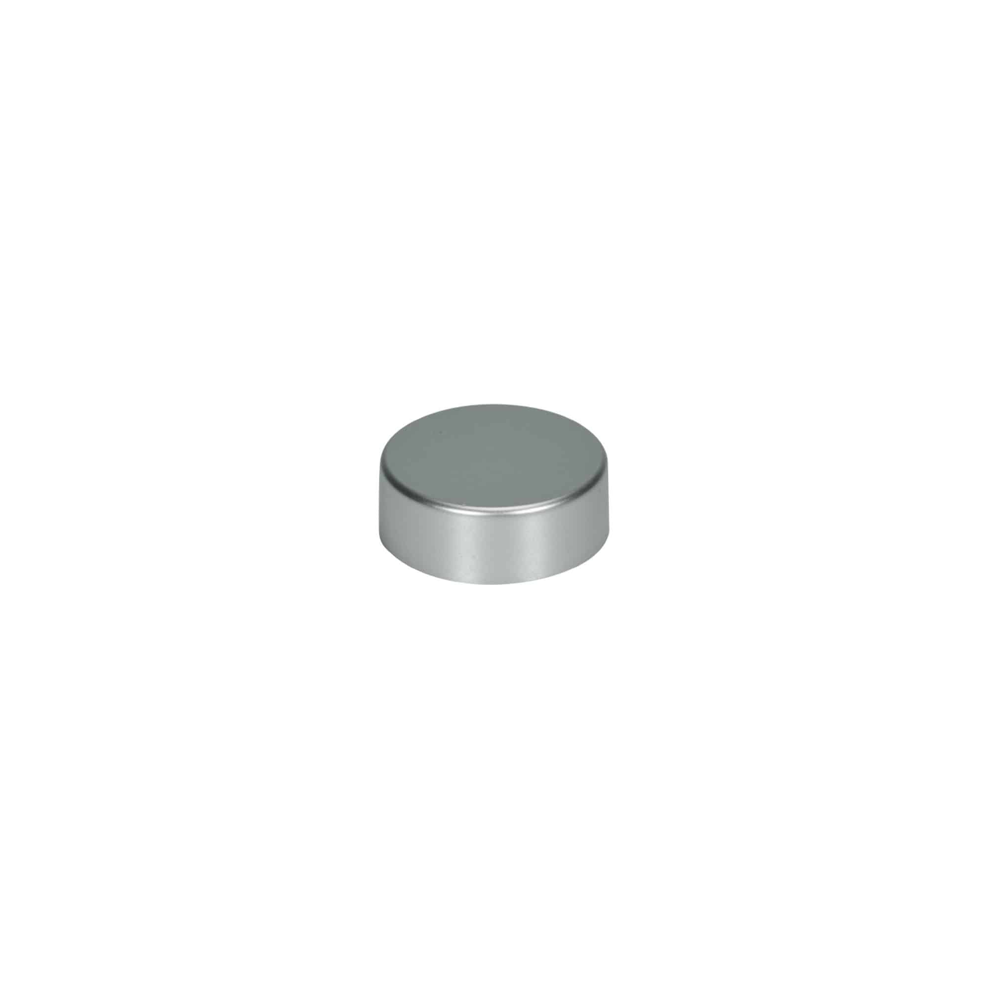 Tappo a vite, plastica ABS, argento opaco, per bocca: GPI 33/400 Tappo a vite, plastica ABS, argento opaco, per bocca: GPI 33/400