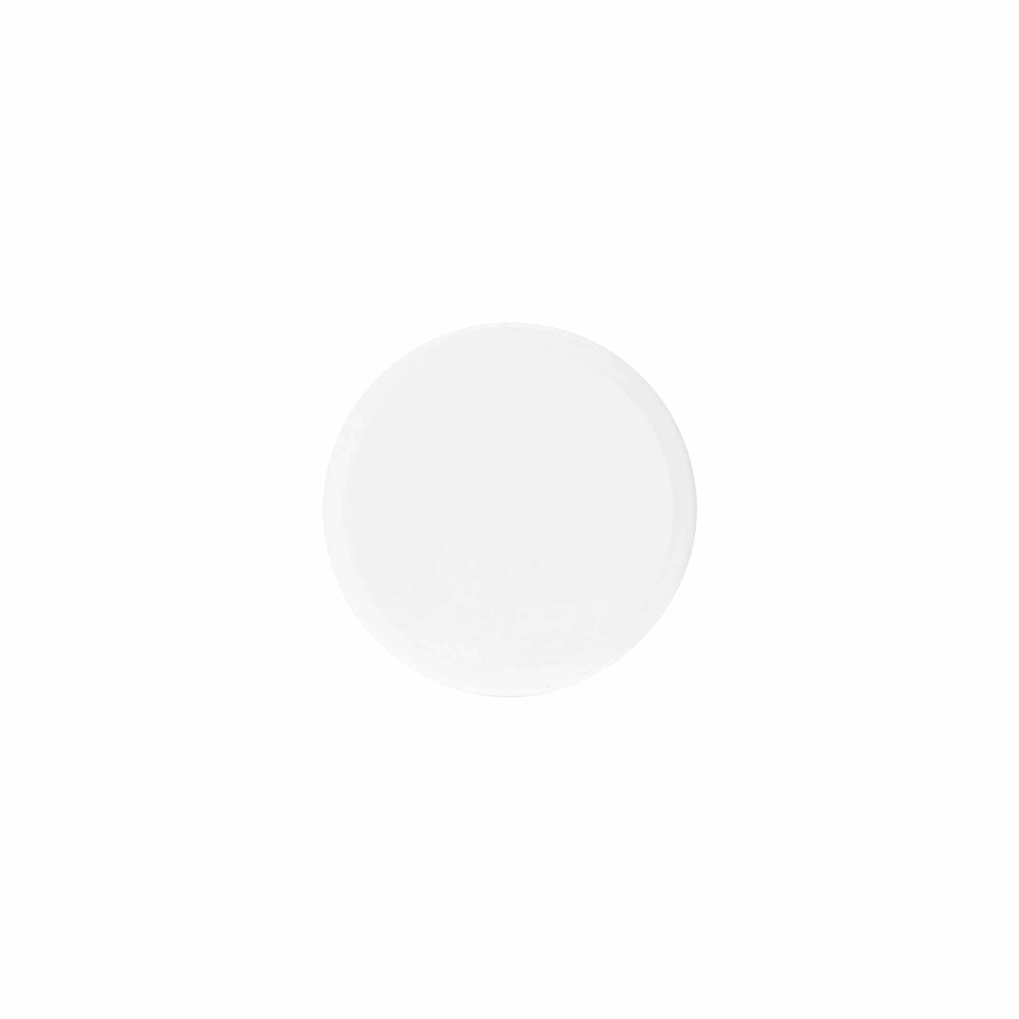 Tappo a vite 'White Line' 60ml, plastica PP, bianco