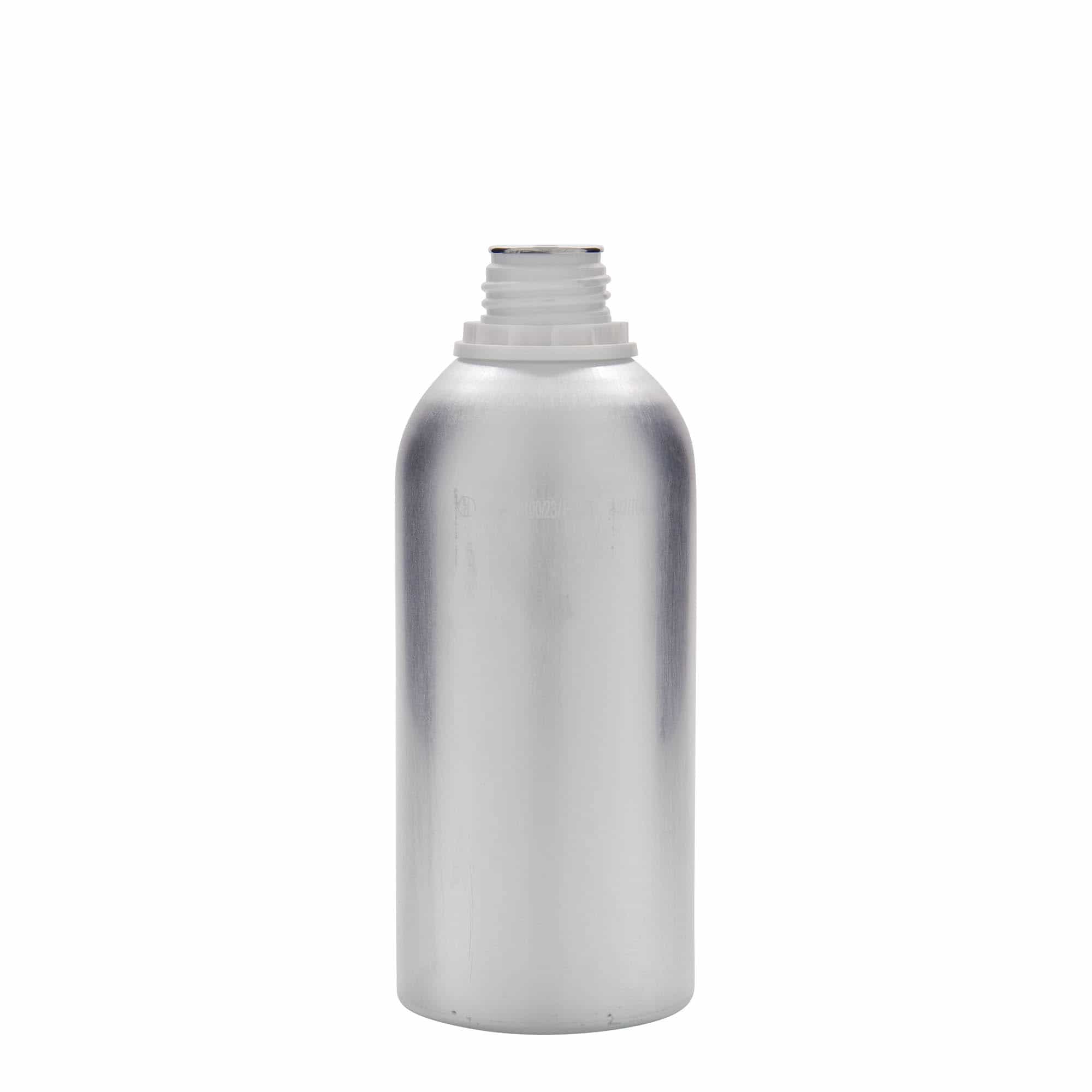 625 ml Bottiglia in alluminio, metallo, argento, imboccatura: DIN 32 625 ml Bottiglia in alluminio, metallo, argento, imboccatura: DIN 32