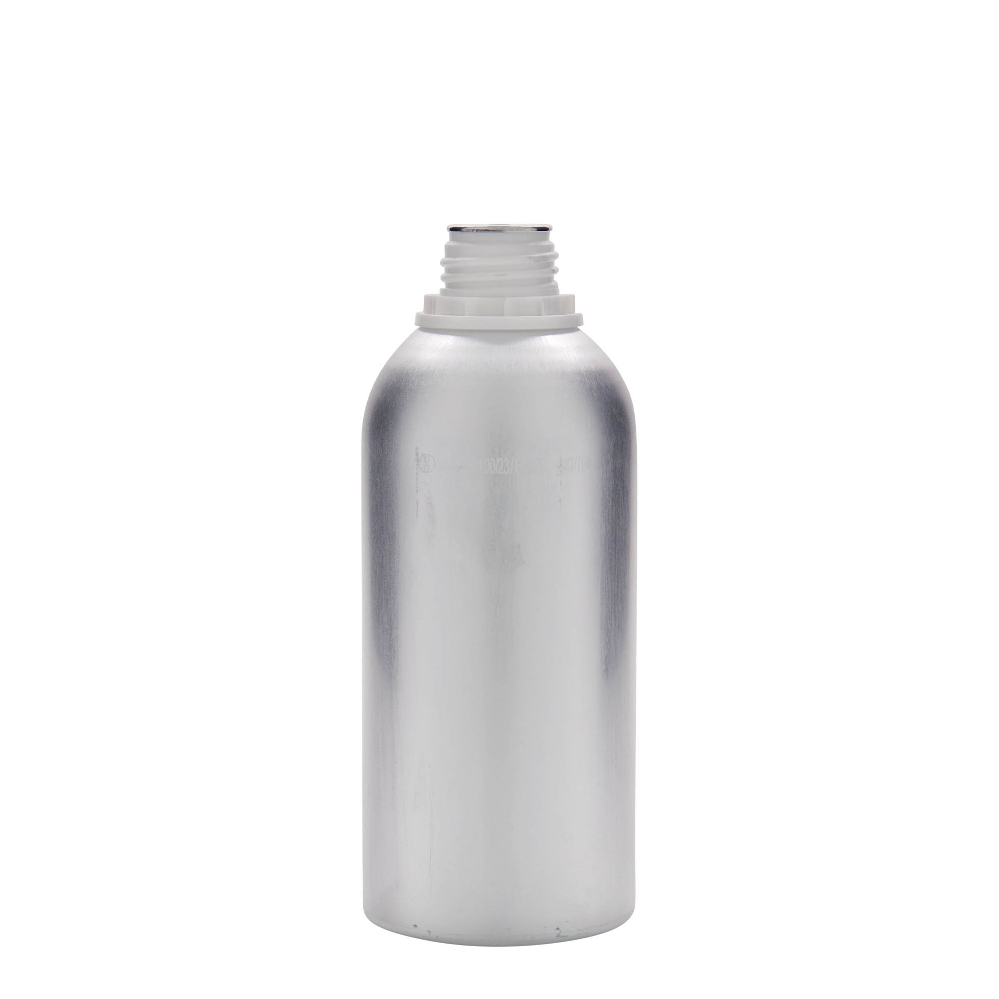 Bottiglia in alluminio da 625 ml, metallo, argento, bocca: DIN 32