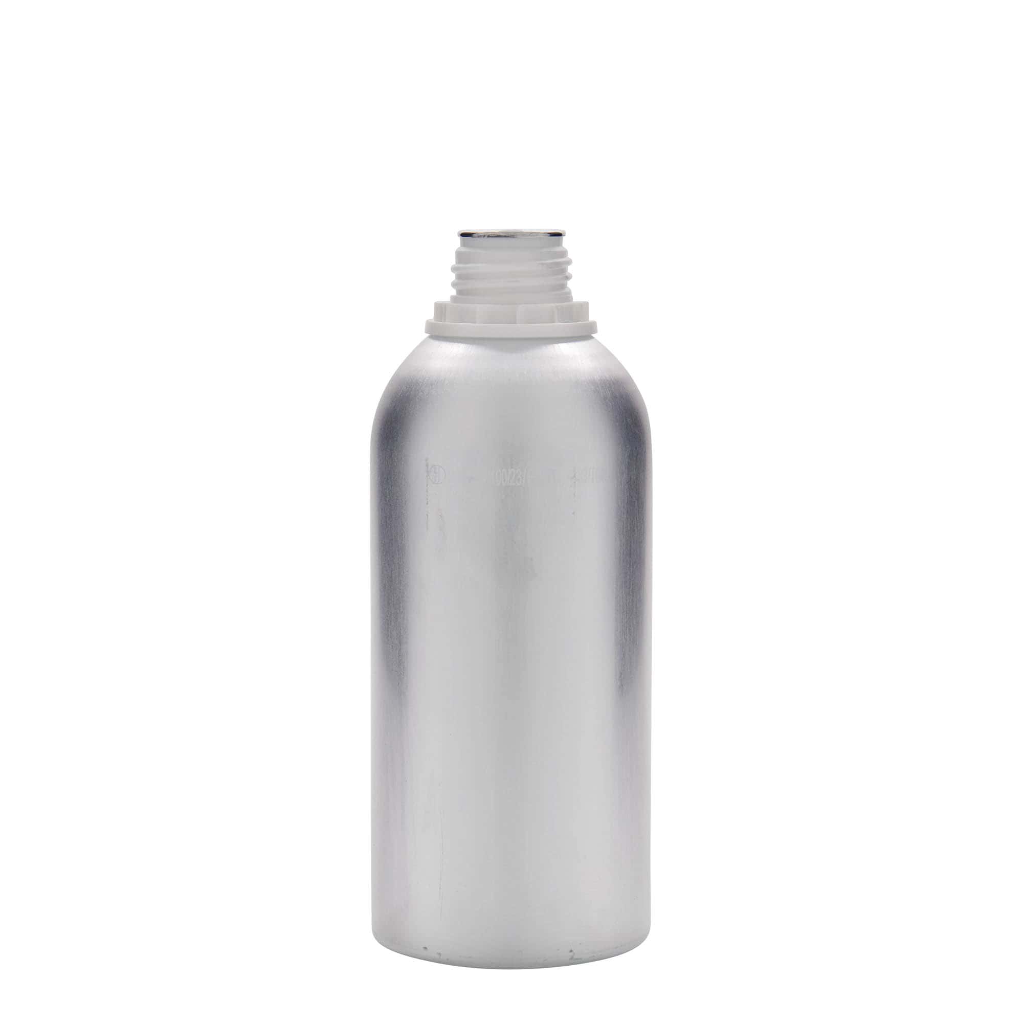 Bottiglia in alluminio da 625 ml, metallo, argento, bocca: DIN 32