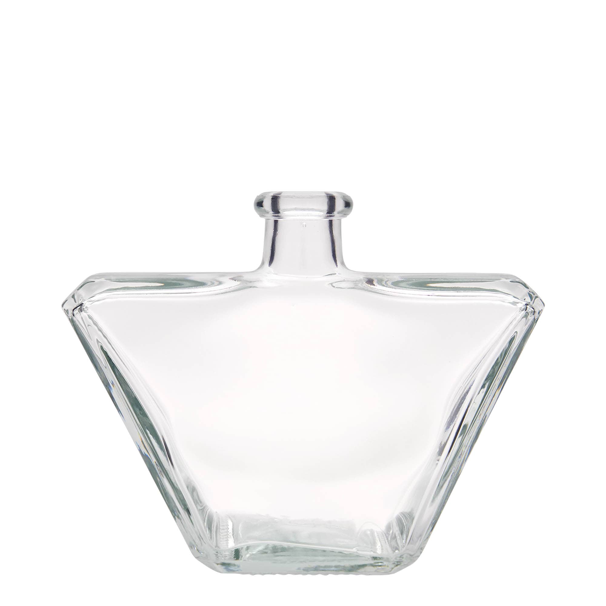 Bottiglia di vetro da 500 ml 'Charly', rettangolare, bocca: sughero