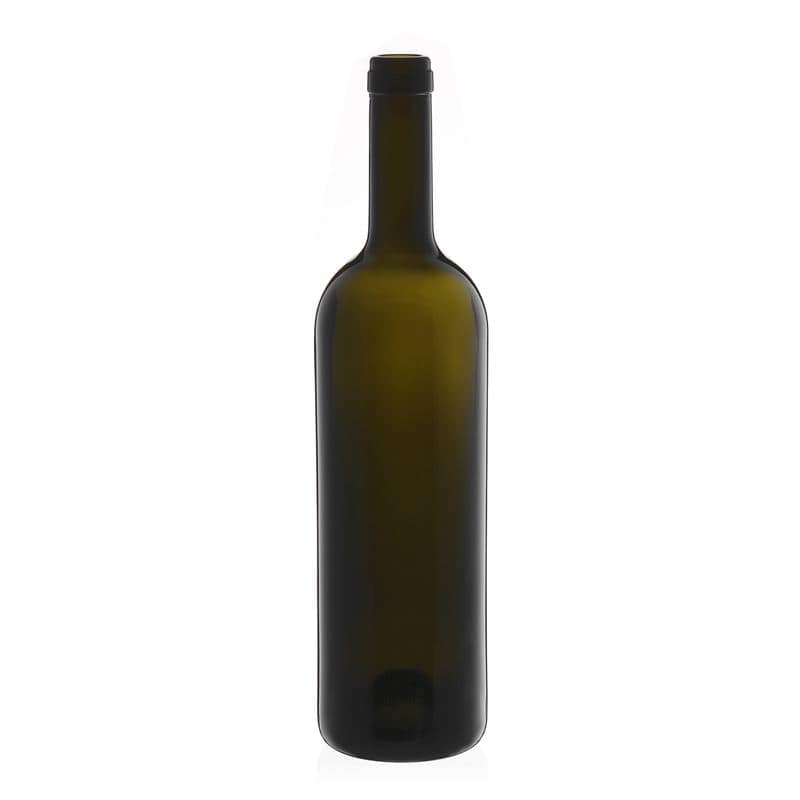 750 ml Bottiglia da vino 'Golia', verde antico, vetro, imboccatura: fascetta