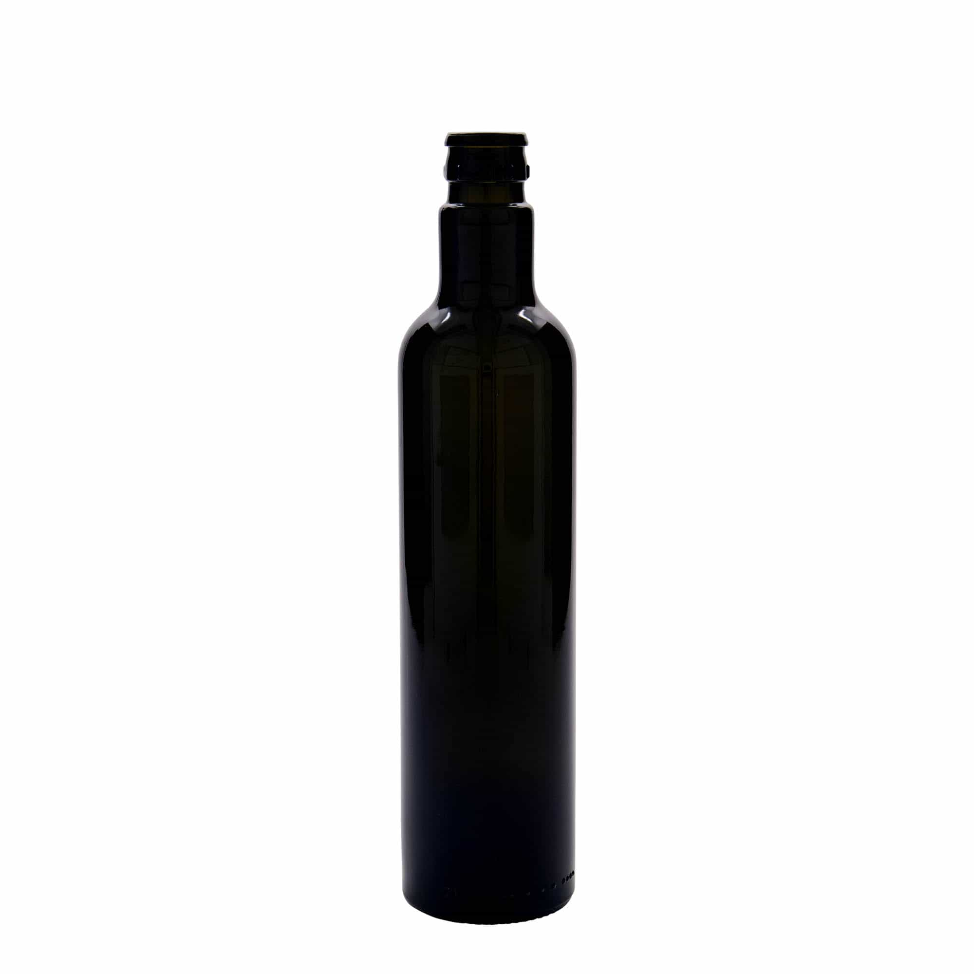 500 ml Bottiglia olio/aceto 'Willy New', vetro, verde antico, imboccatura: DOP
