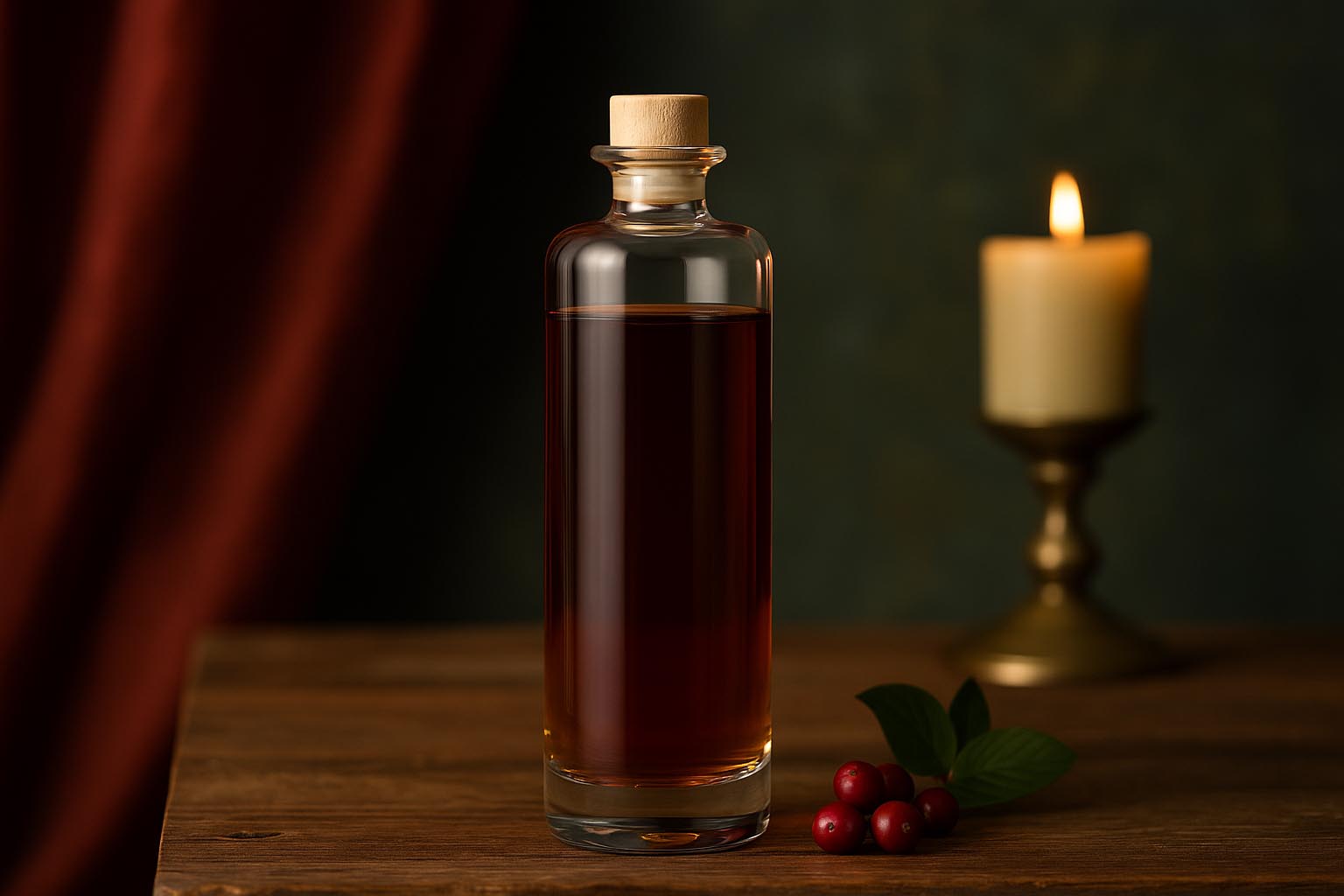 Bottiglia di vetro da 500 ml 'Alberto', bocca: sughero