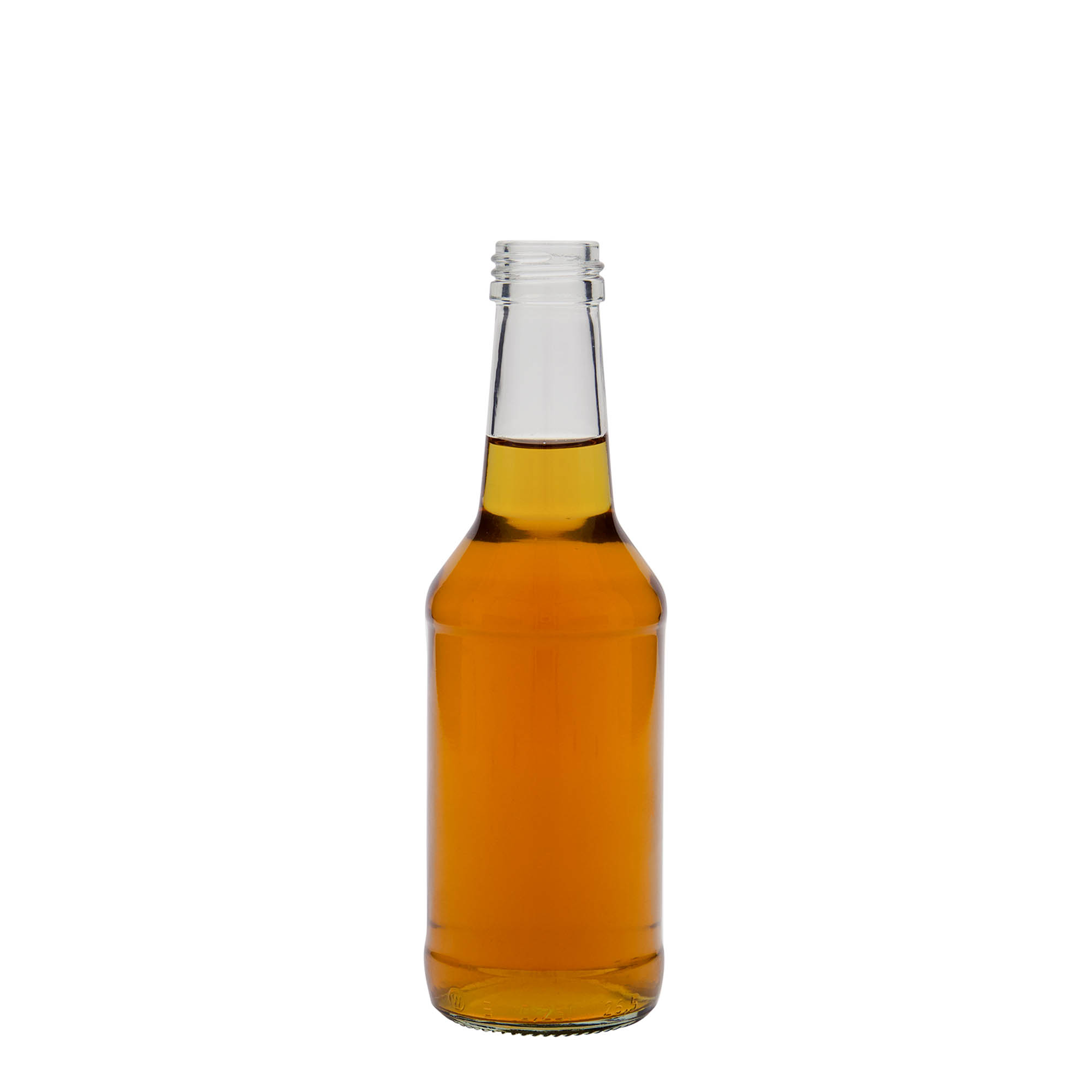 Bottiglia di vetro da 250 ml 'Nils', bocca: PP 28 Bottiglia di vetro da 250 ml 'Nils', bocca: PP 28