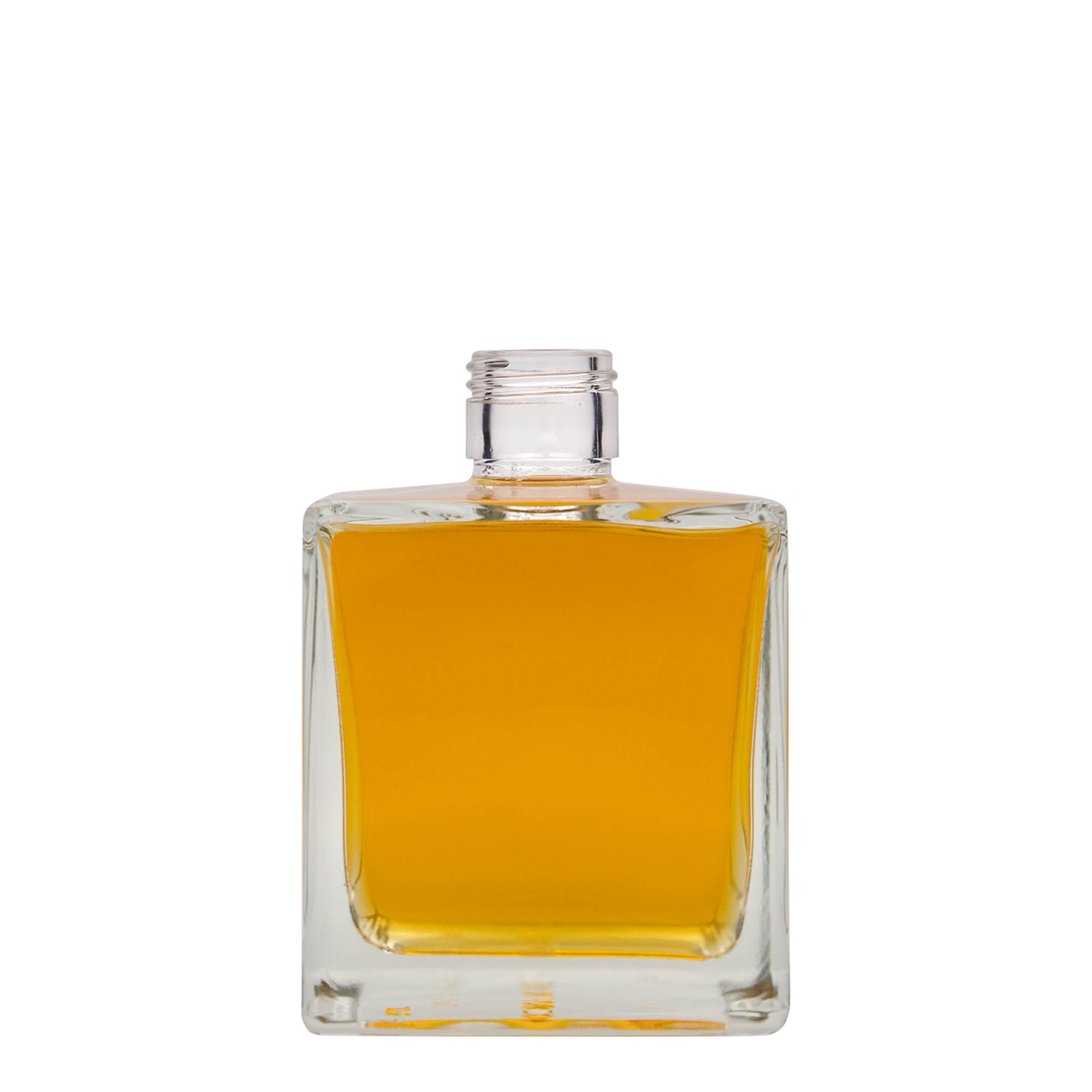 Bottiglia di vetro da 500 ml 'Cube', quadrata, bocca: PP 31,5 Bottiglia di vetro da 500 ml 'Cube', quadrata, bocca: PP 31,5