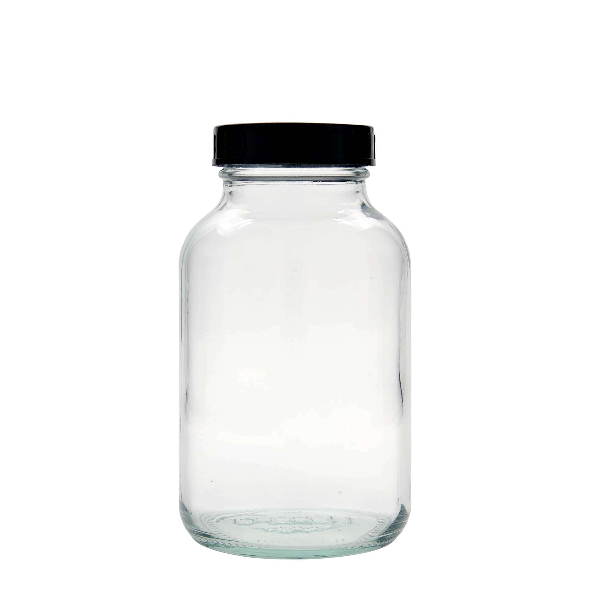 1.000 ml Vasetto di vetro a bocca larga, imboccatura: DIN 68