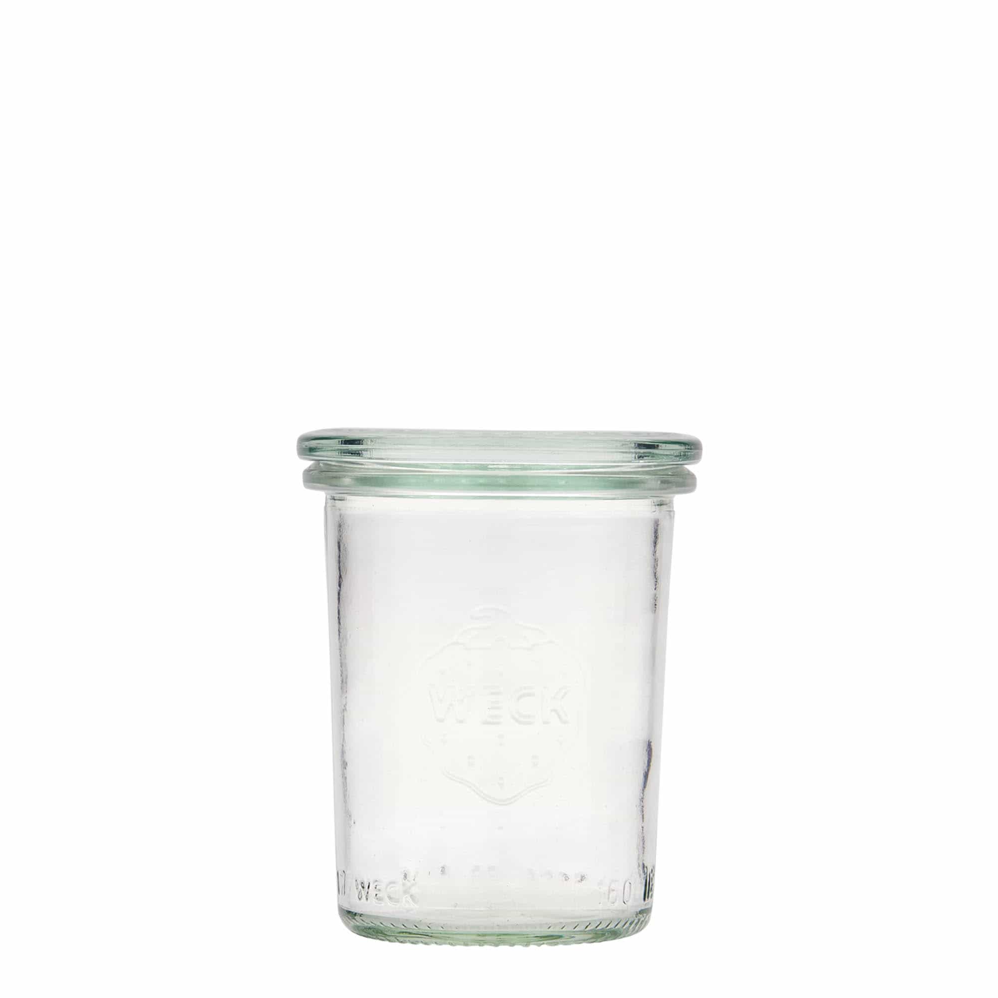 160 ml Vasetto WECK Dritto, vetro, imboccatura: bordo rotondo 160 ml Vasetto WECK Dritto, vetro, imboccatura: bordo rotondo