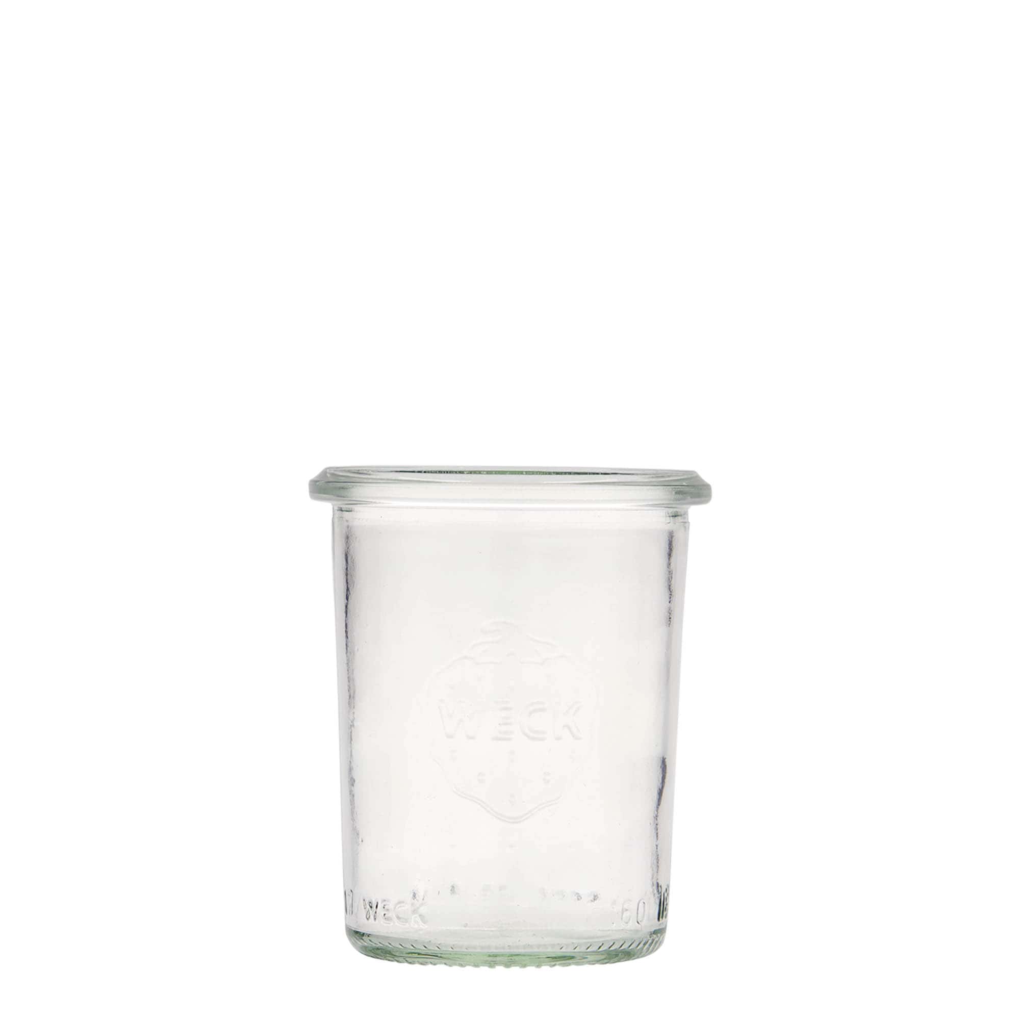 160 ml barattolo WECK a rovescio, bocca: bordo tondo