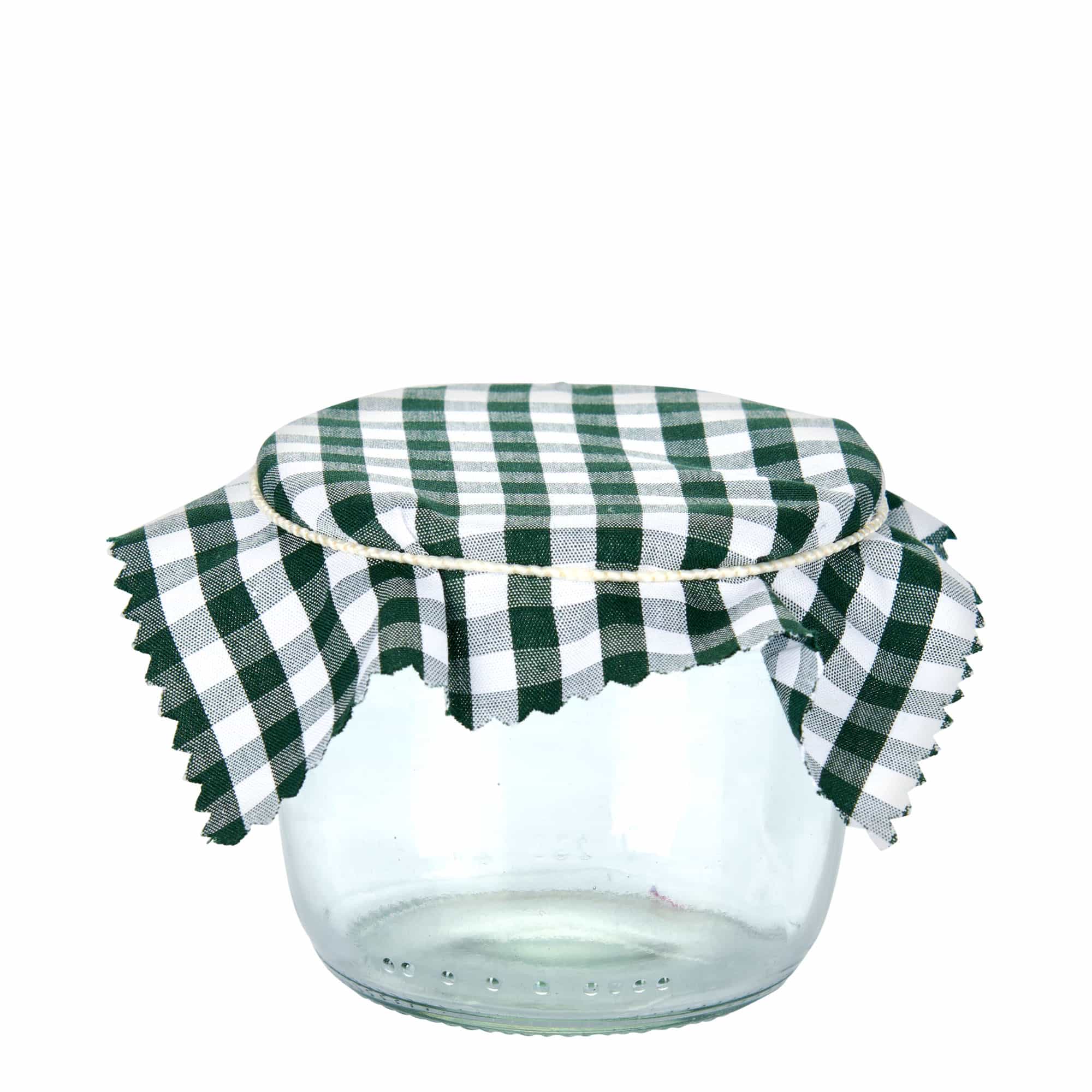 Tovaglietta quadrata a quadretti 12x12, tessuto, verde scuro, bocca: TO38-TO53