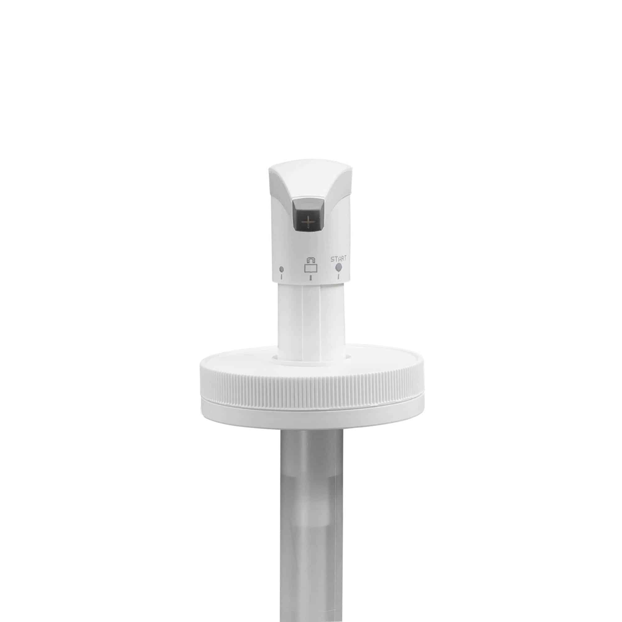Tappo dosatore a pompa dispenser 655 ml 'Securibox', plastica PE, bianca, per imboccatura: a vite Tappo dosatore a pompa dispenser 655 ml 'Securibox', plastica PE, bianca, per imboccatura: a vite