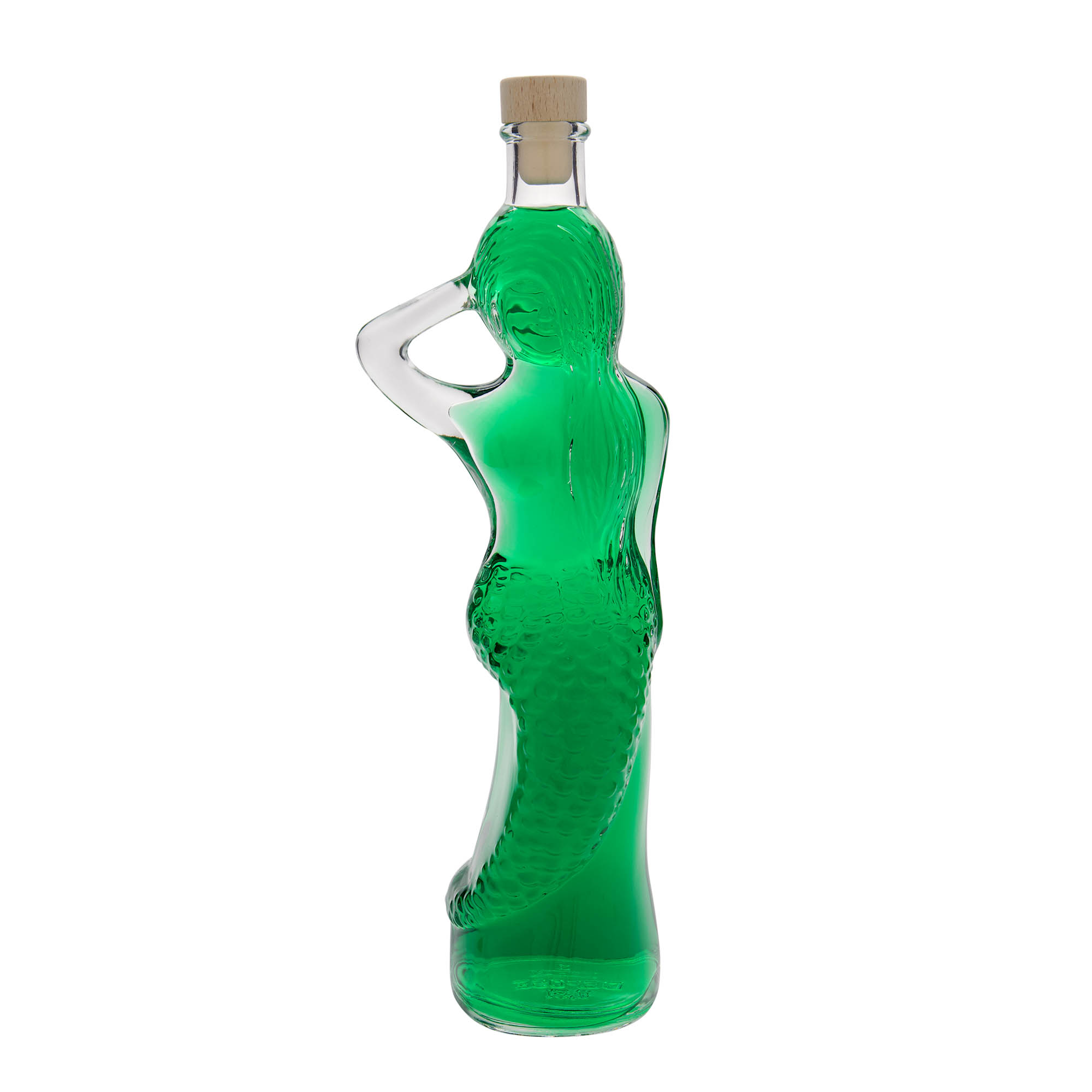 Bottiglia di vetro da 500 ml 'Sirena', bocca: sughero Bottiglia di vetro da 500 ml 'Sirena', bocca: sughero