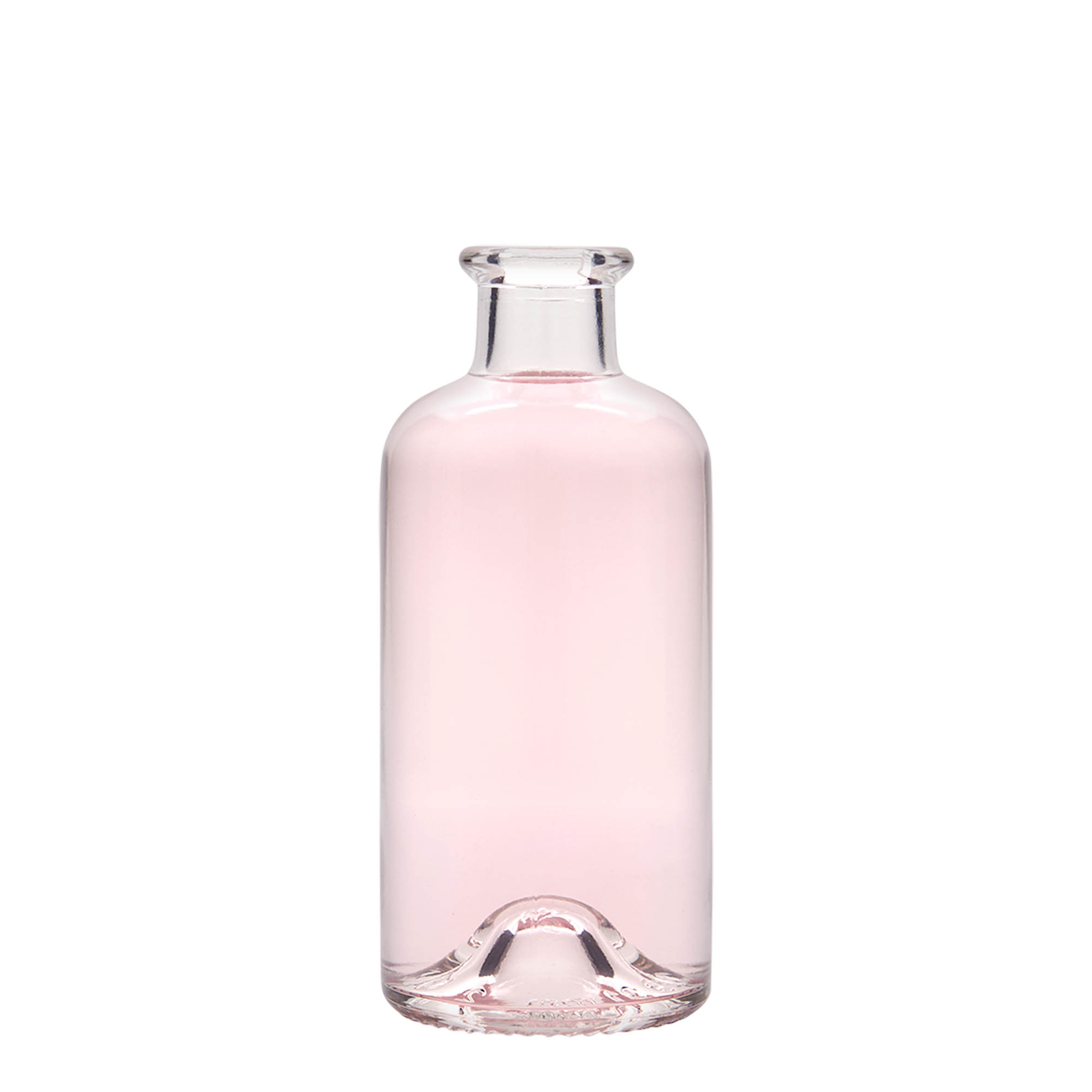 Bottiglia di vetro da 200 ml da farmacista, bocca: tappo di sughero Bottiglia di vetro da 200 ml da farmacista, bocca: tappo di sughero