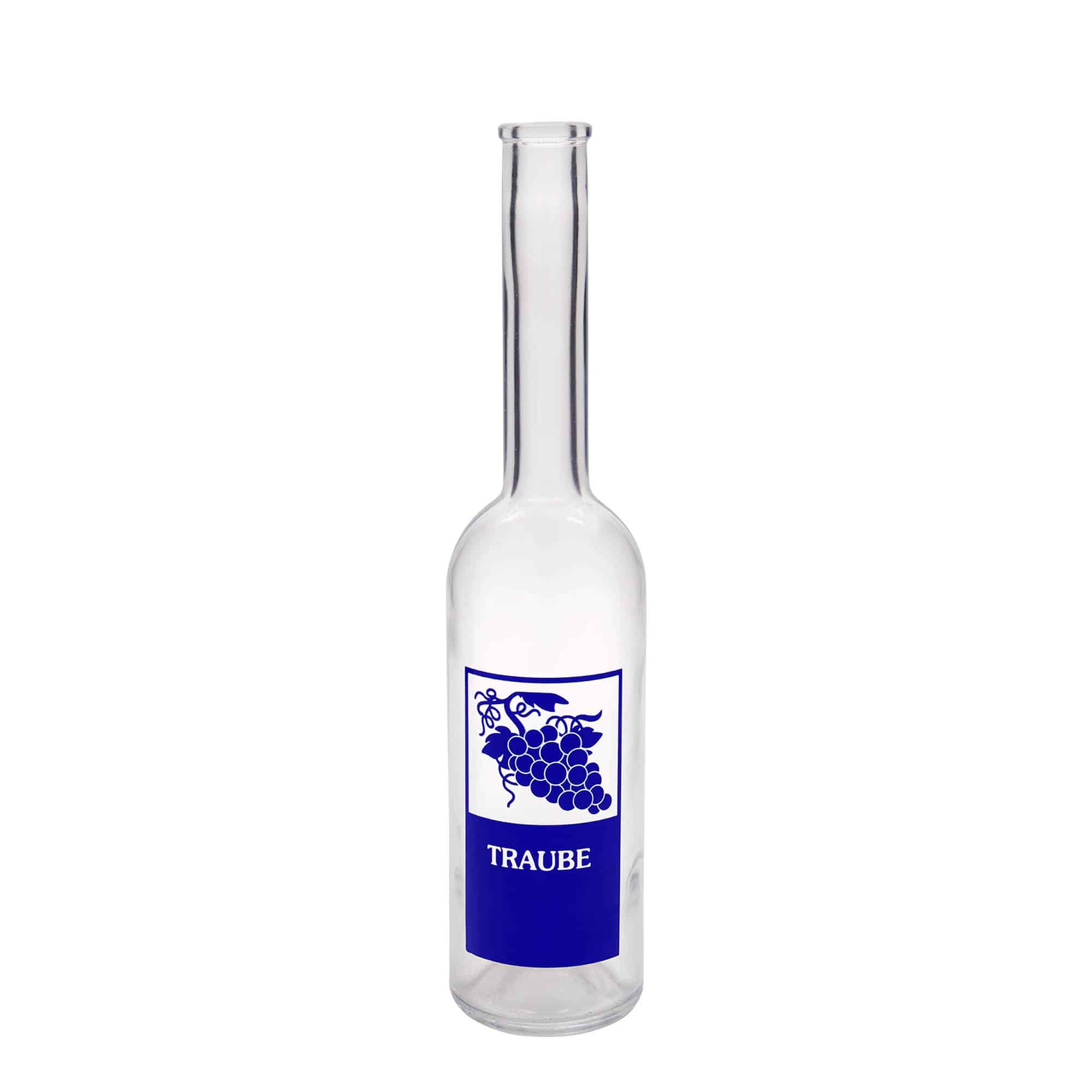 500 ml Bottiglia di vetro 'Opera', motivo: Uva, imboccatura: fascetta 500 ml Bottiglia di vetro 'Opera', motivo: Uva, imboccatura: fascetta
