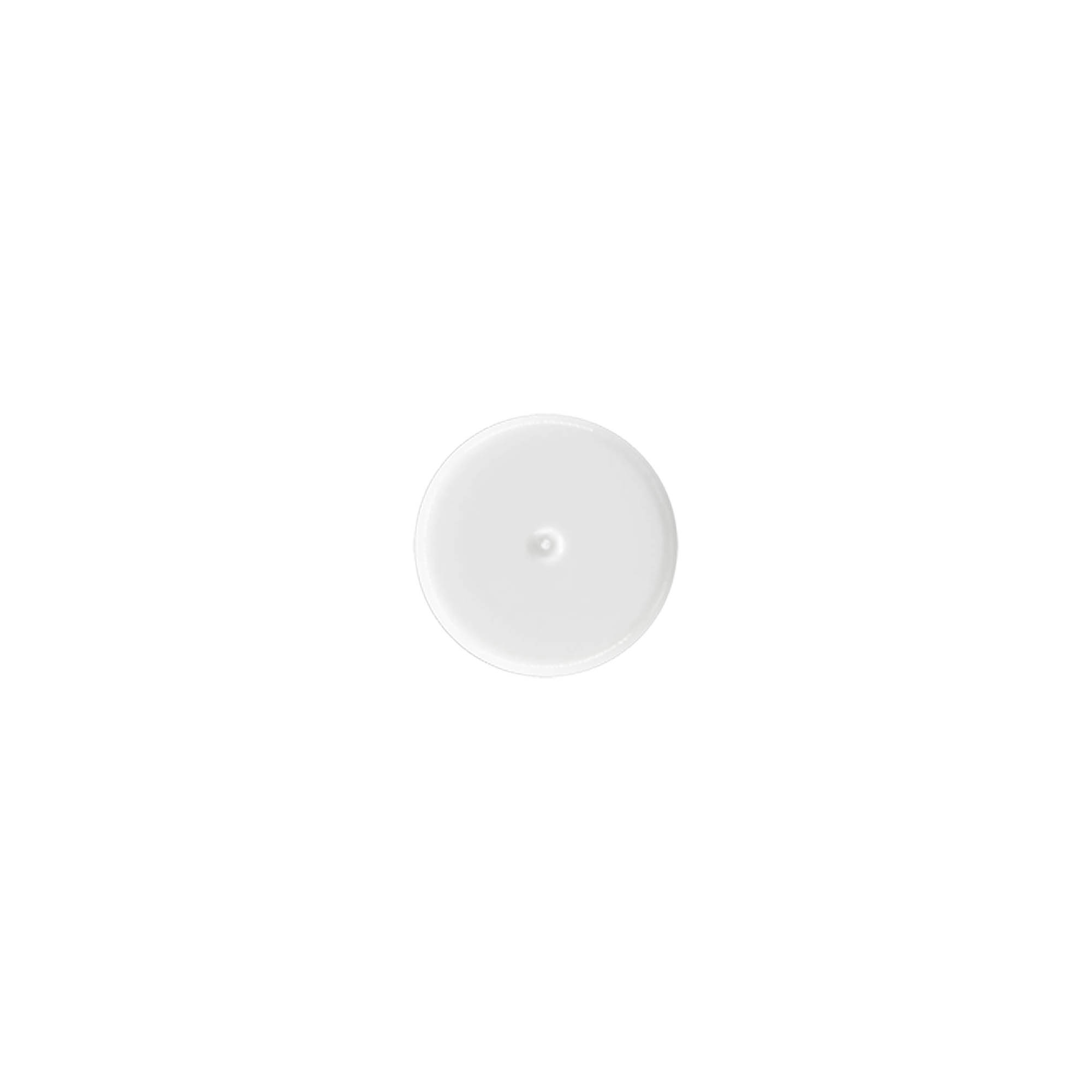 Tappo per flacone roll-on da 10 ml, plastica PP, bianco, per bocca: chiusura a vite Tappo per flacone roll-on da 10 ml, plastica PP, bianco, per bocca: chiusura a vite