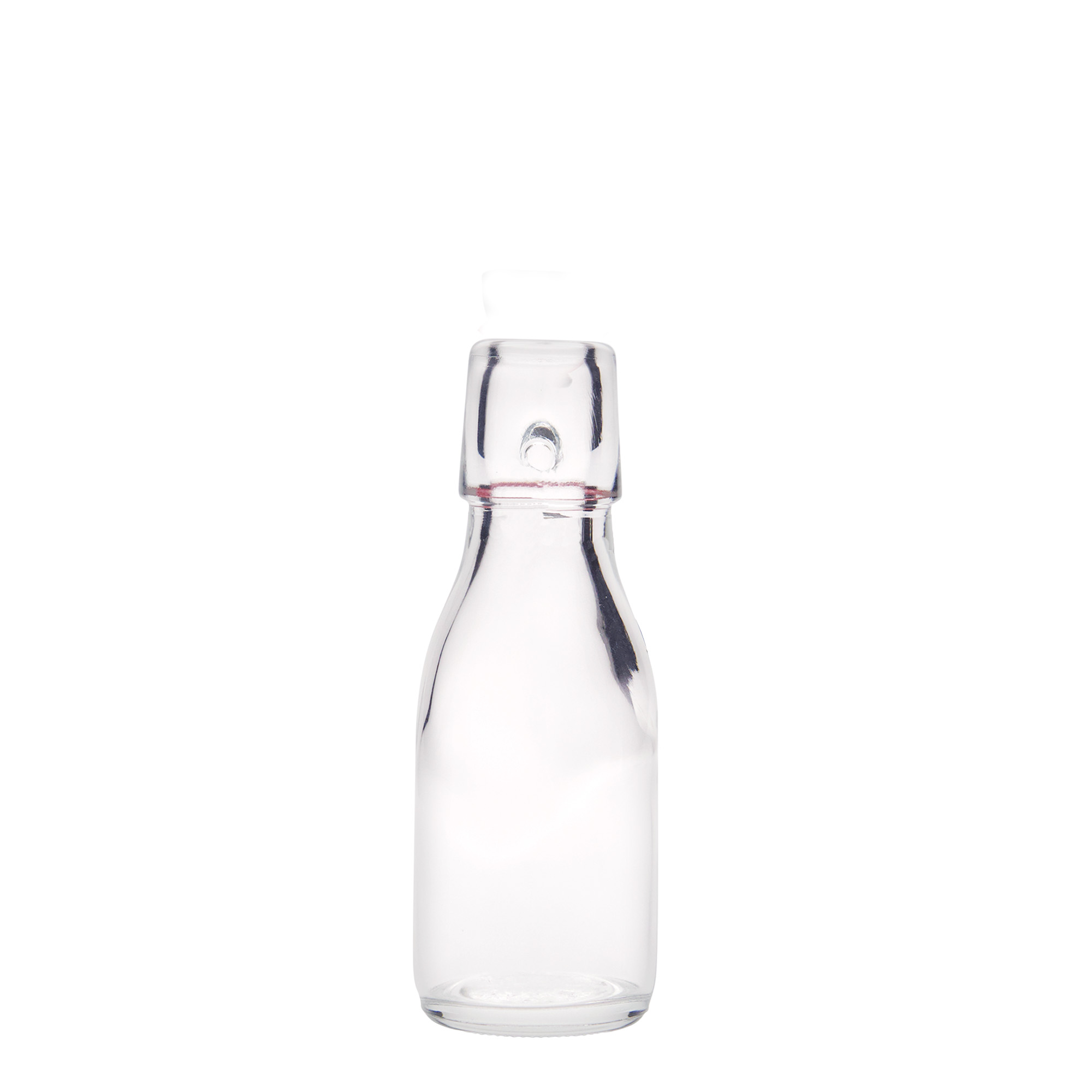 Bottiglia di vetro da 100 ml 'Paul', bocca: chiusura a gancio Bottiglia di vetro da 100 ml 'Paul', bocca: chiusura a gancio