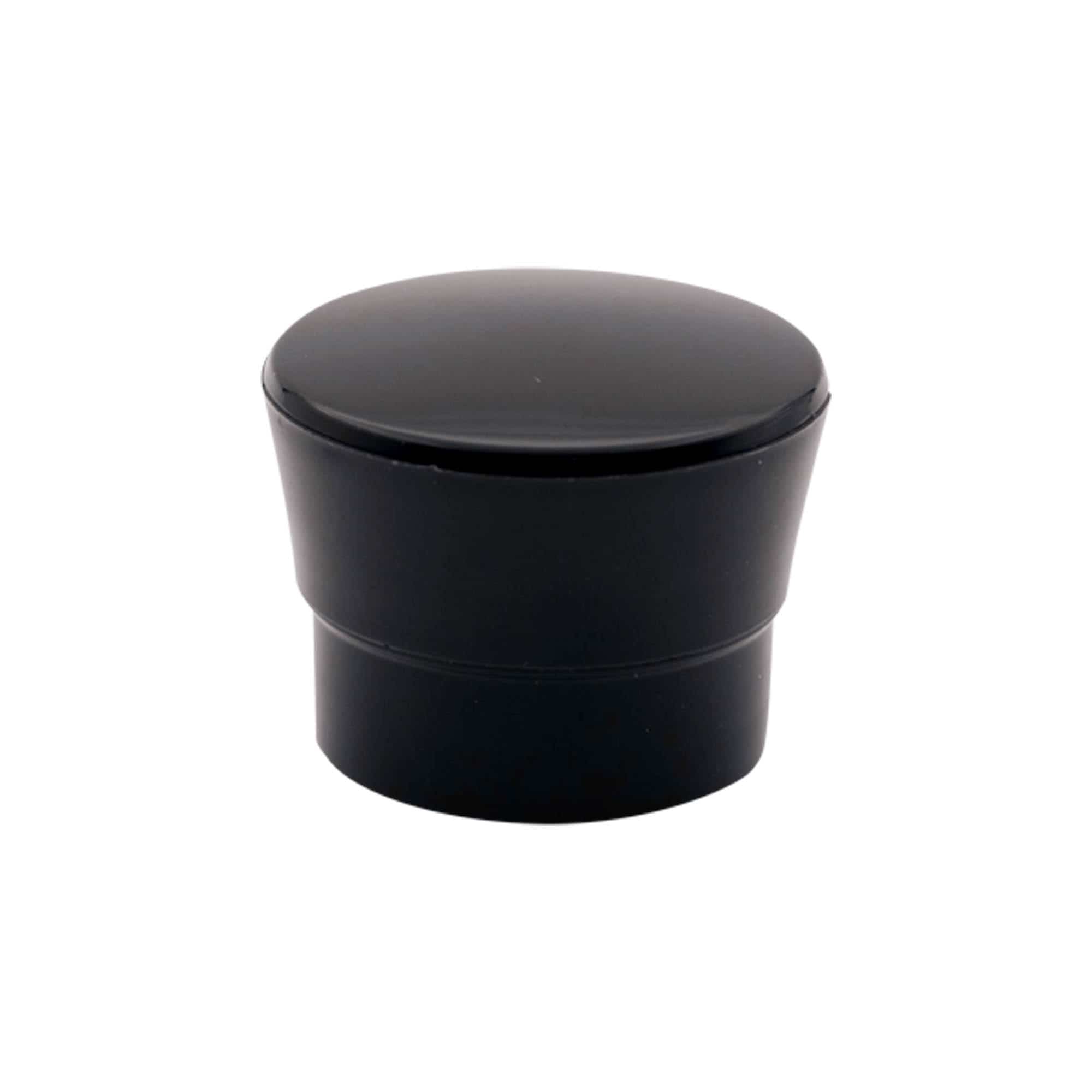 Tappo macina pepe, sale e spezie, plastica PP, nero, per imboccatura: 38/400