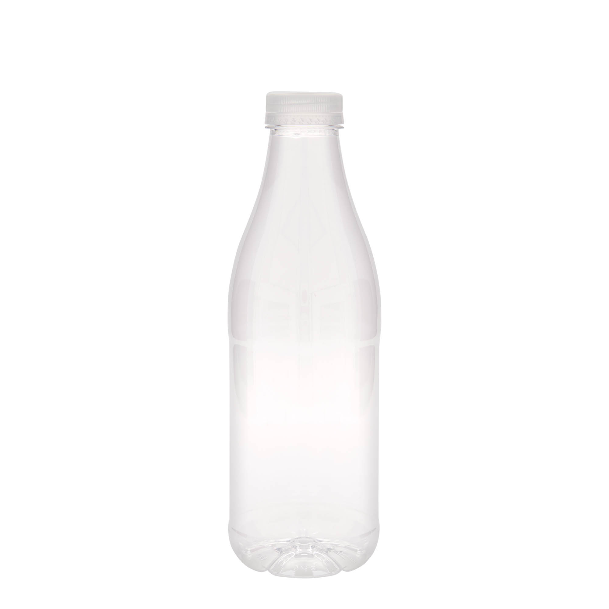 Bottiglia in PET da 1.000 ml 'Milk and Juice', plastica, bocca: 38 mm