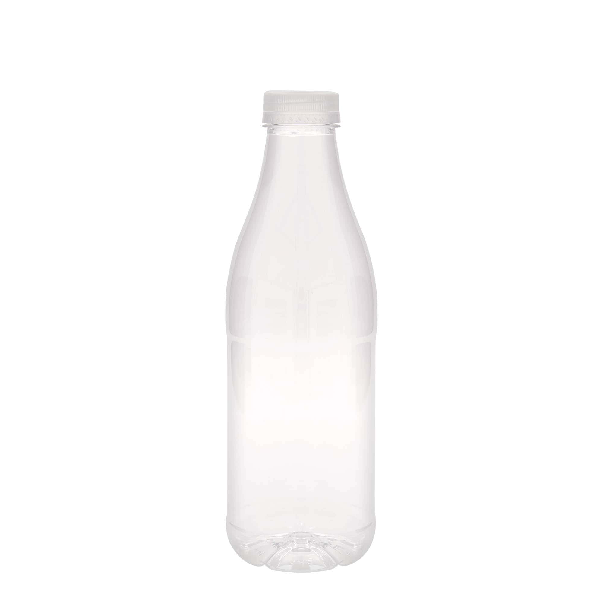 Bottiglia in PET da 1.000 ml 'Milk and Juice', plastica, bocca: 38 mm