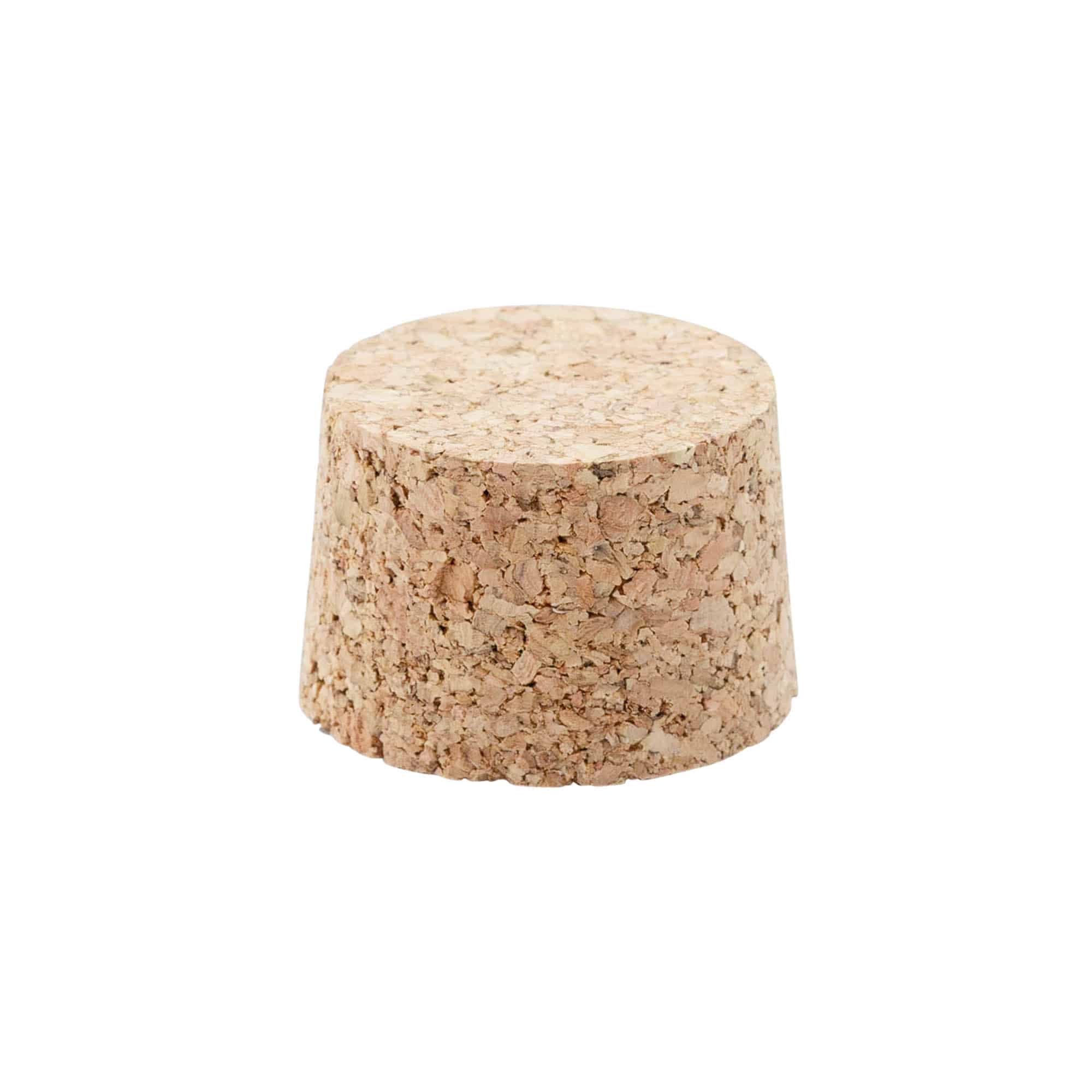 Tappo a punta 38-42 x 27, sughero pressato, beige, per bocca: sughero