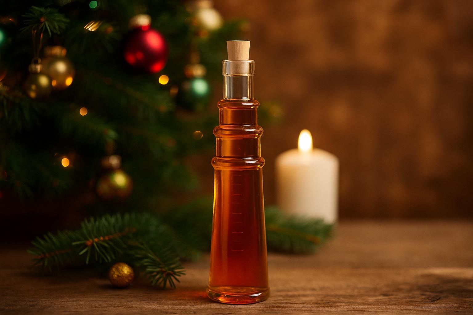 Bottiglia di vetro da 100 ml 'Leuchtturm', bocca: sughero