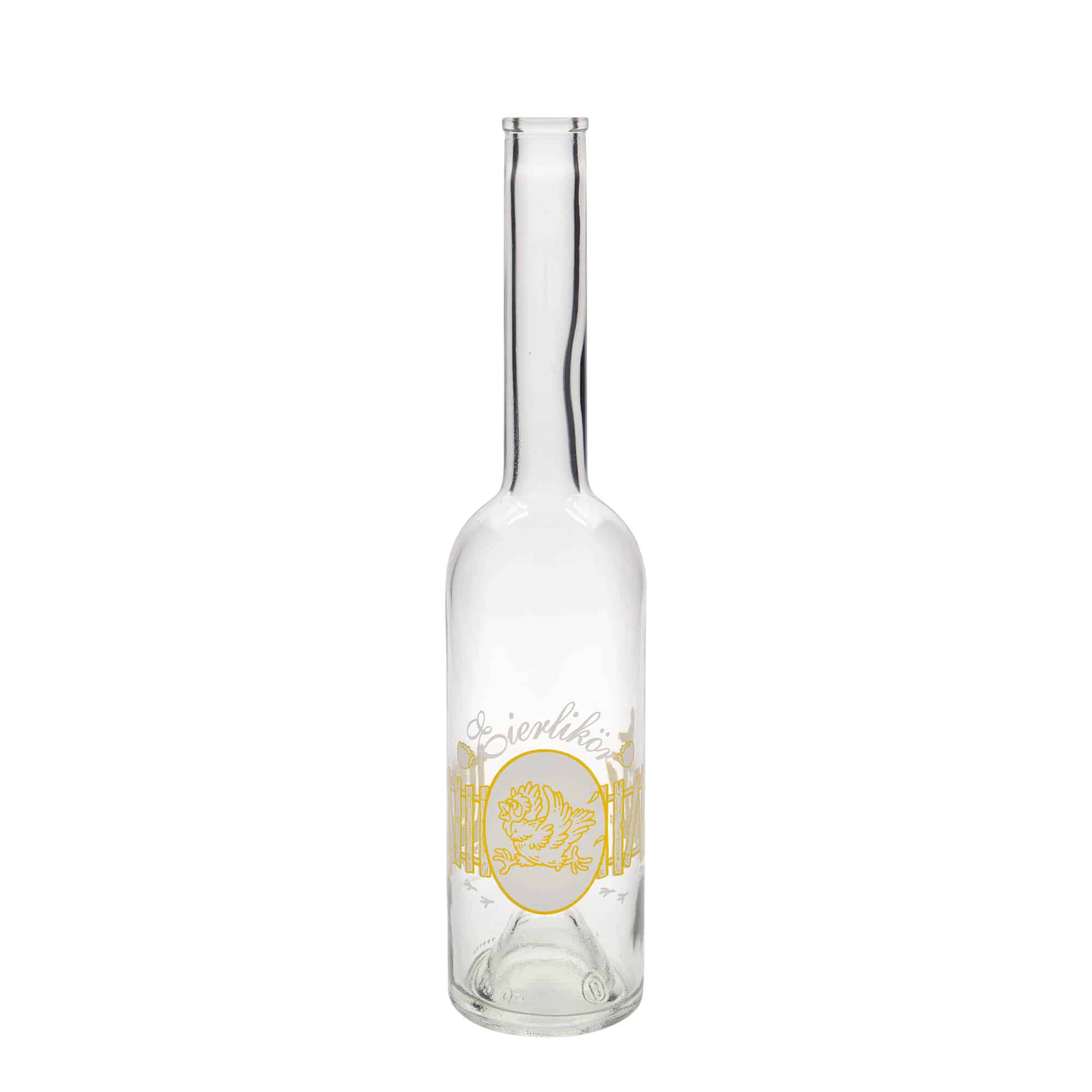 500 ml Bottiglia di vetro 'Opera', motivo: Liquore all'uovo, imboccatura: fascetta 500 ml Bottiglia di vetro 'Opera', motivo: Liquore all'uovo, imboccatura: fascetta