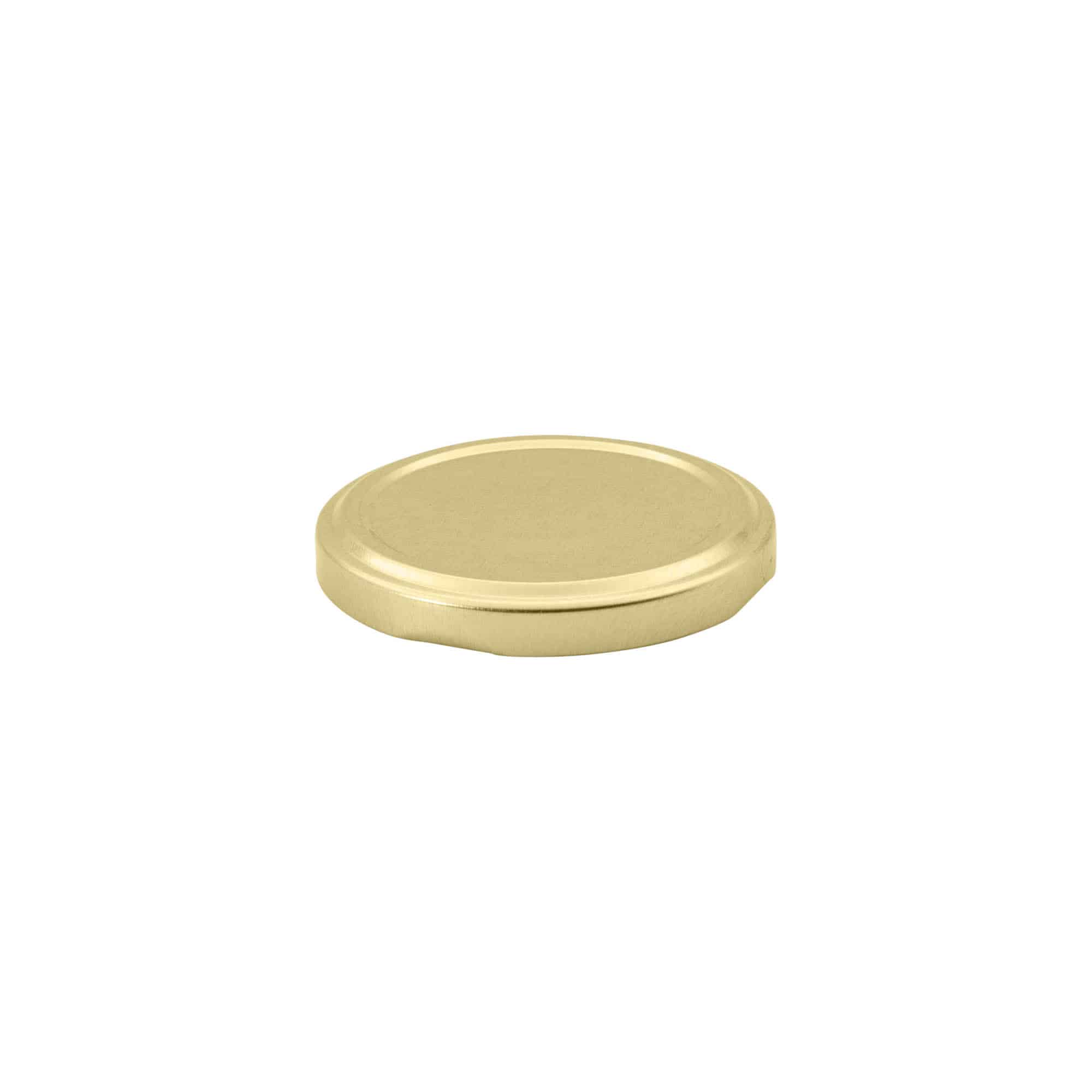 Tappo Twist-Off, banda stagnata, oro, per imboccatura: TO 63 Tappo Twist-Off, banda stagnata, oro, per imboccatura: TO 63