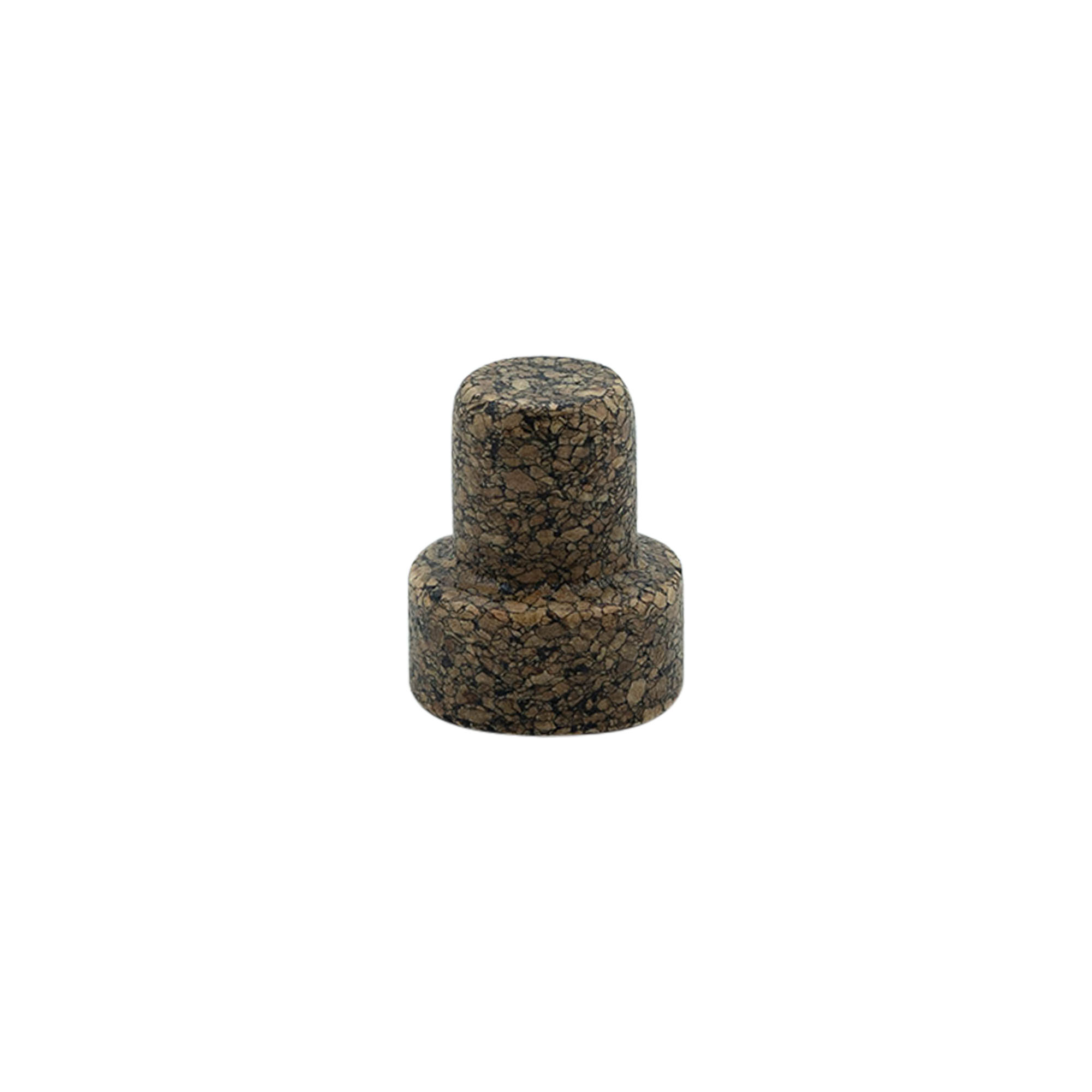 Tappo a manico 'Sharp' 19,5 mm, Corkcoal, per bocca: sughero