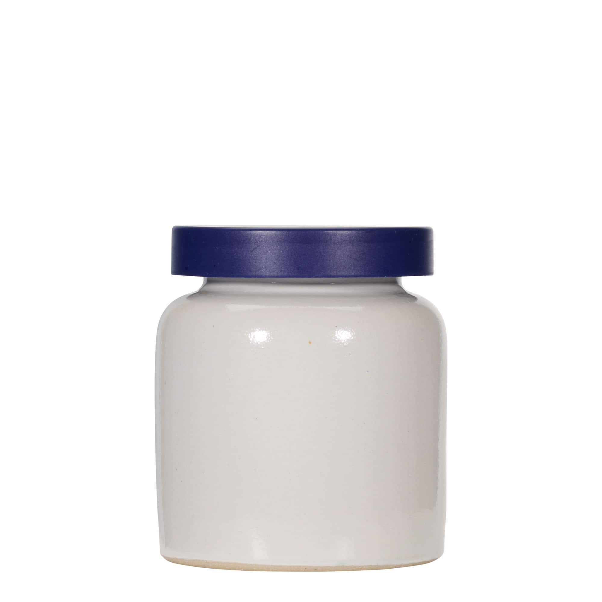 270 ml Vasetto in ceramica/grès, bianco, imboccatura: coperchio a calotta