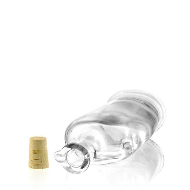 500 ml Bottiglia di vetro 'Eleganza', ovale, imboccatura: fascetta