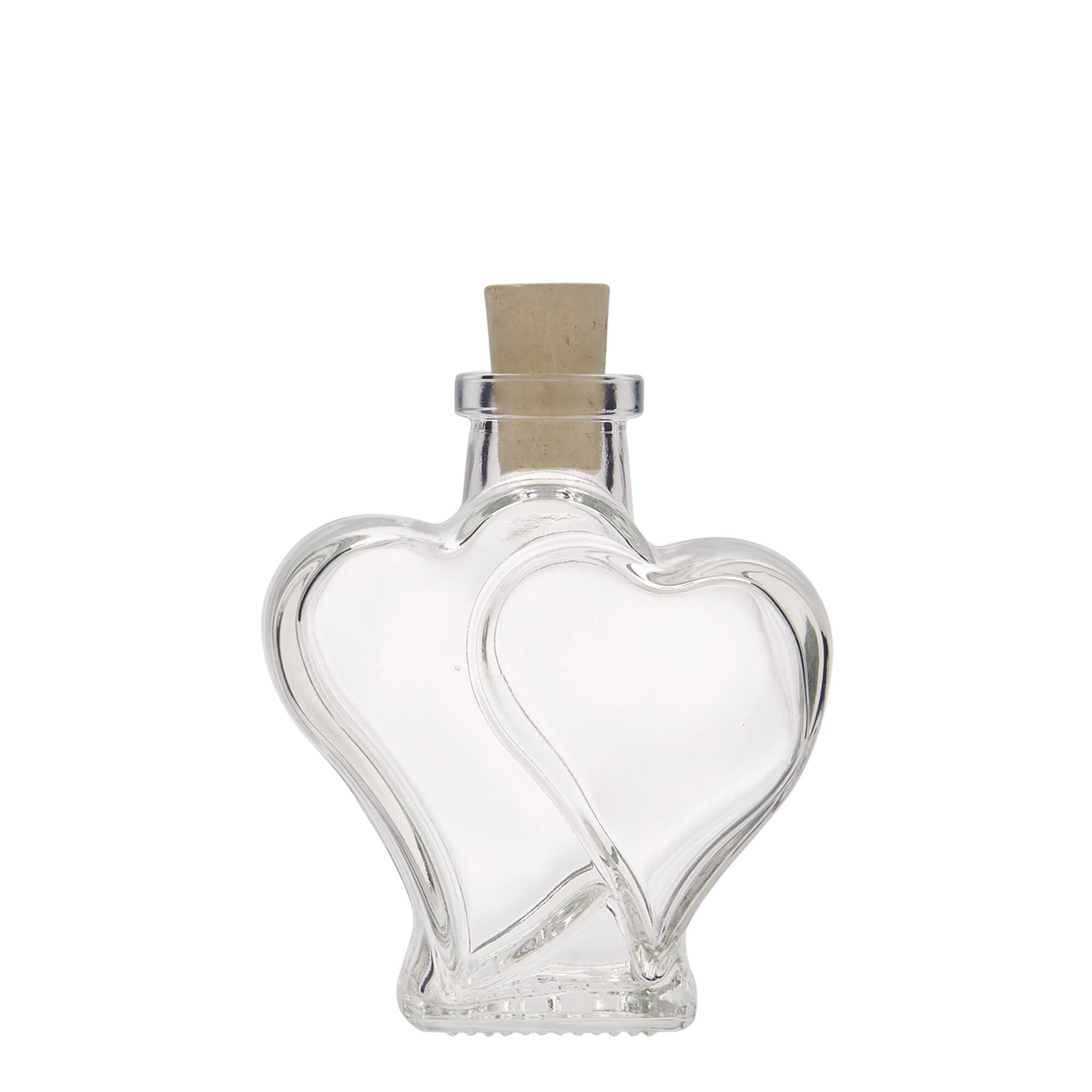 Bottiglia di vetro da 200 ml 'Doppelherz', bocca: sughero Bottiglia di vetro da 200 ml 'Doppelherz', bocca: sughero