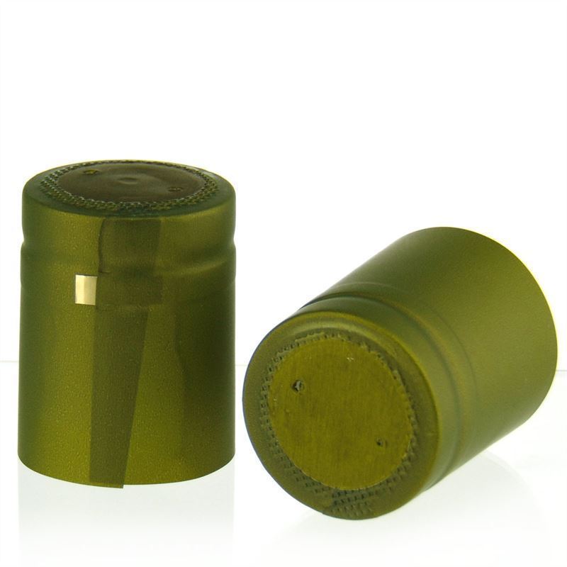 Capsula termoretraibile 32x41, plastica PVC, verde oliva Capsula termoretraibile 32x41, plastica PVC, verde oliva