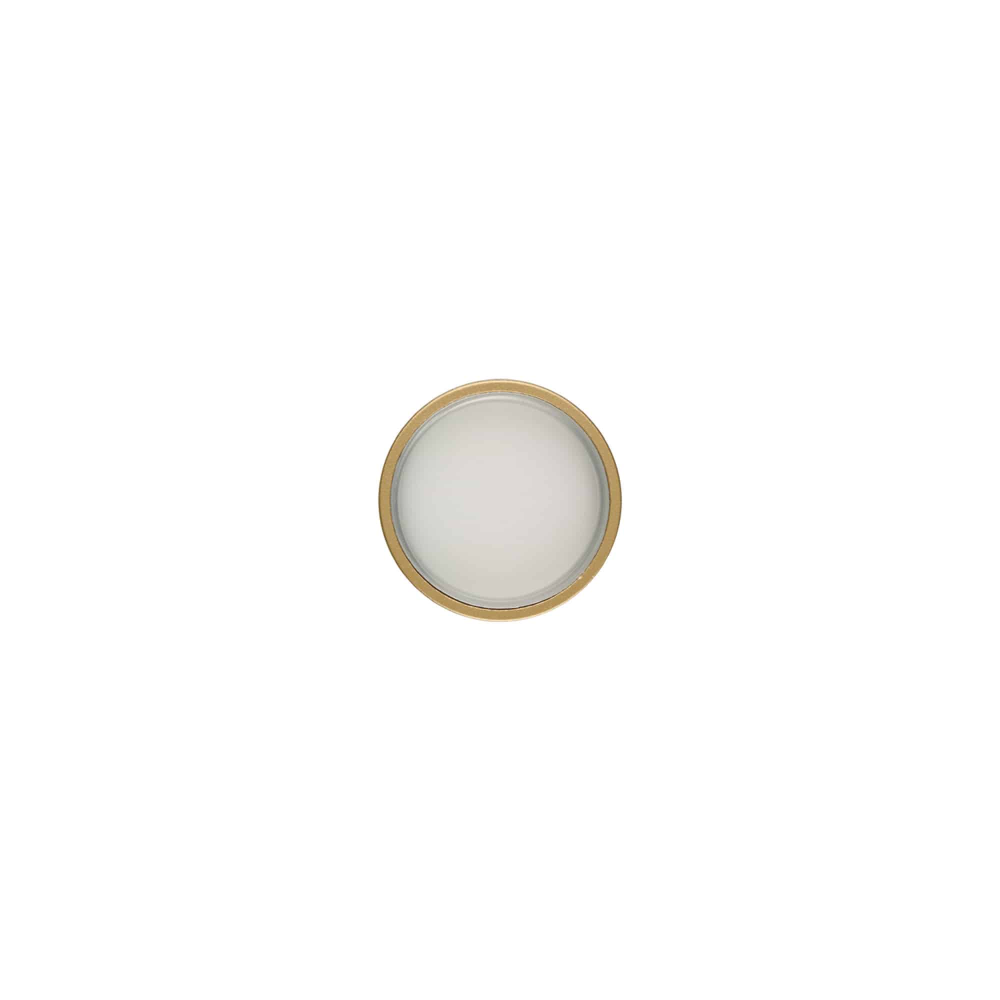 Chiusura a vite, plastica ABS, oro opaco, per bocca: GPI 33/400