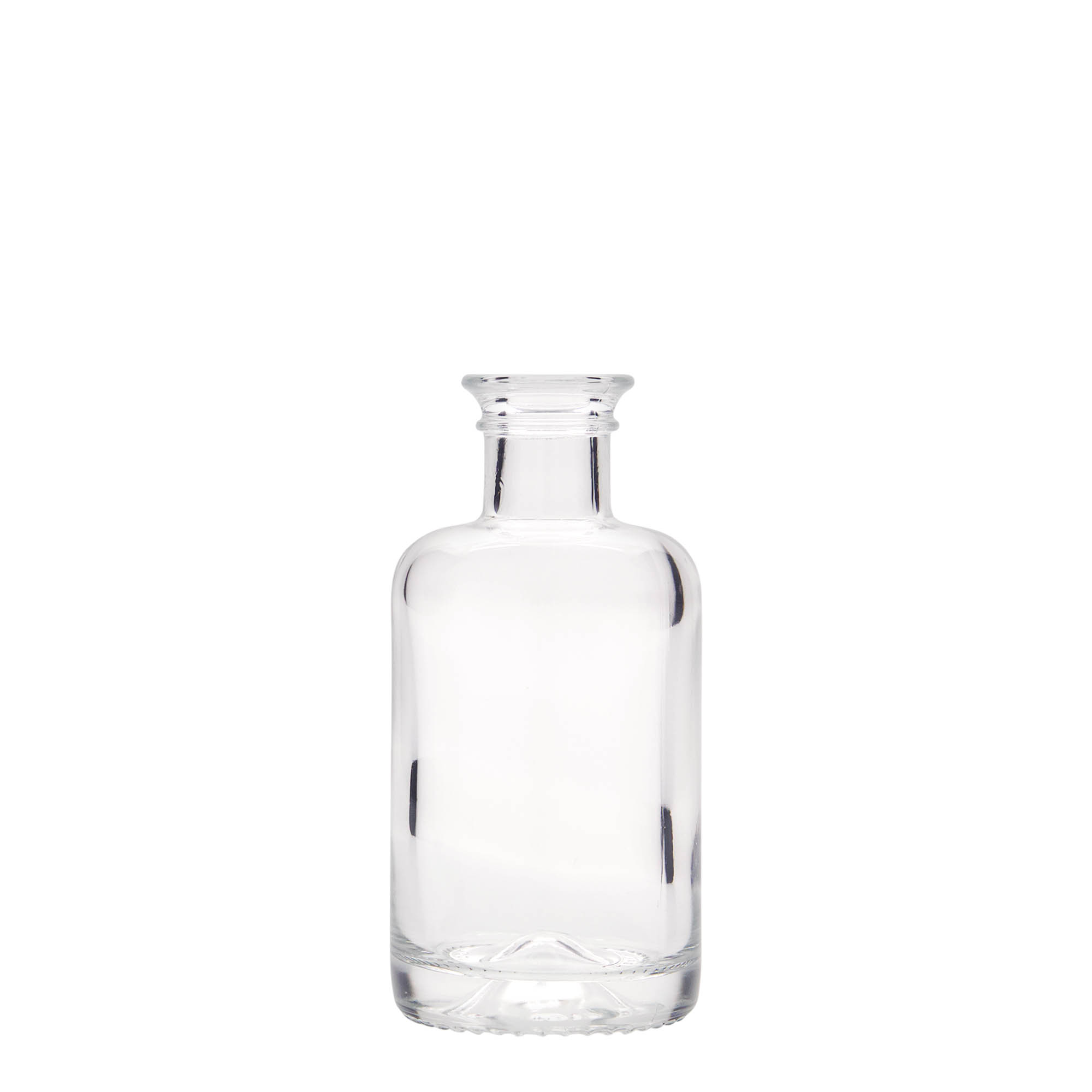 Bottiglia di vetro da 100 ml, bocca: tappo di sughero Bottiglia di vetro da 100 ml, bocca: tappo di sughero
