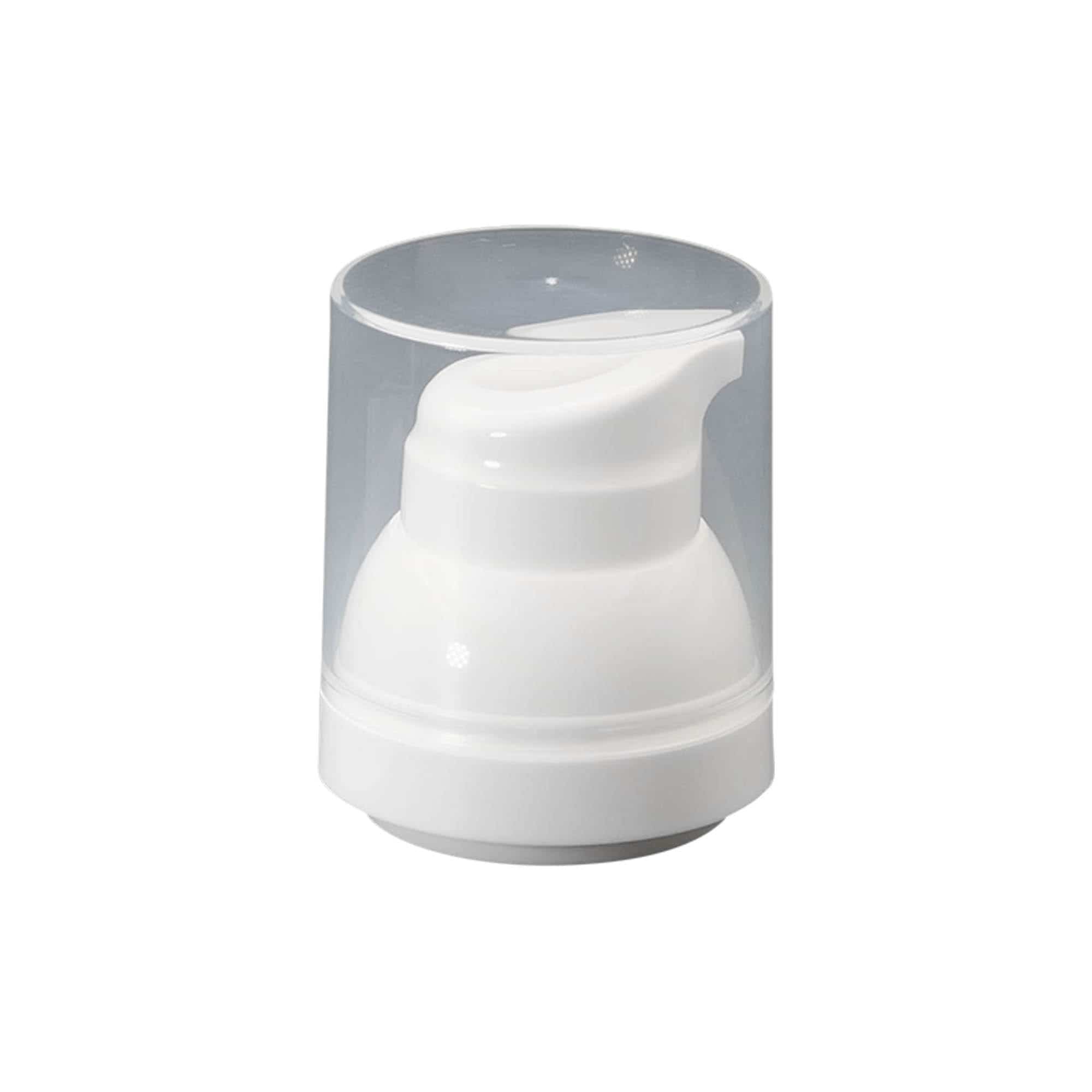 Dispenser a pompa Airless, 'Mezzo', plastica PP, bianco Dispenser a pompa Airless, 'Mezzo', plastica PP, bianco