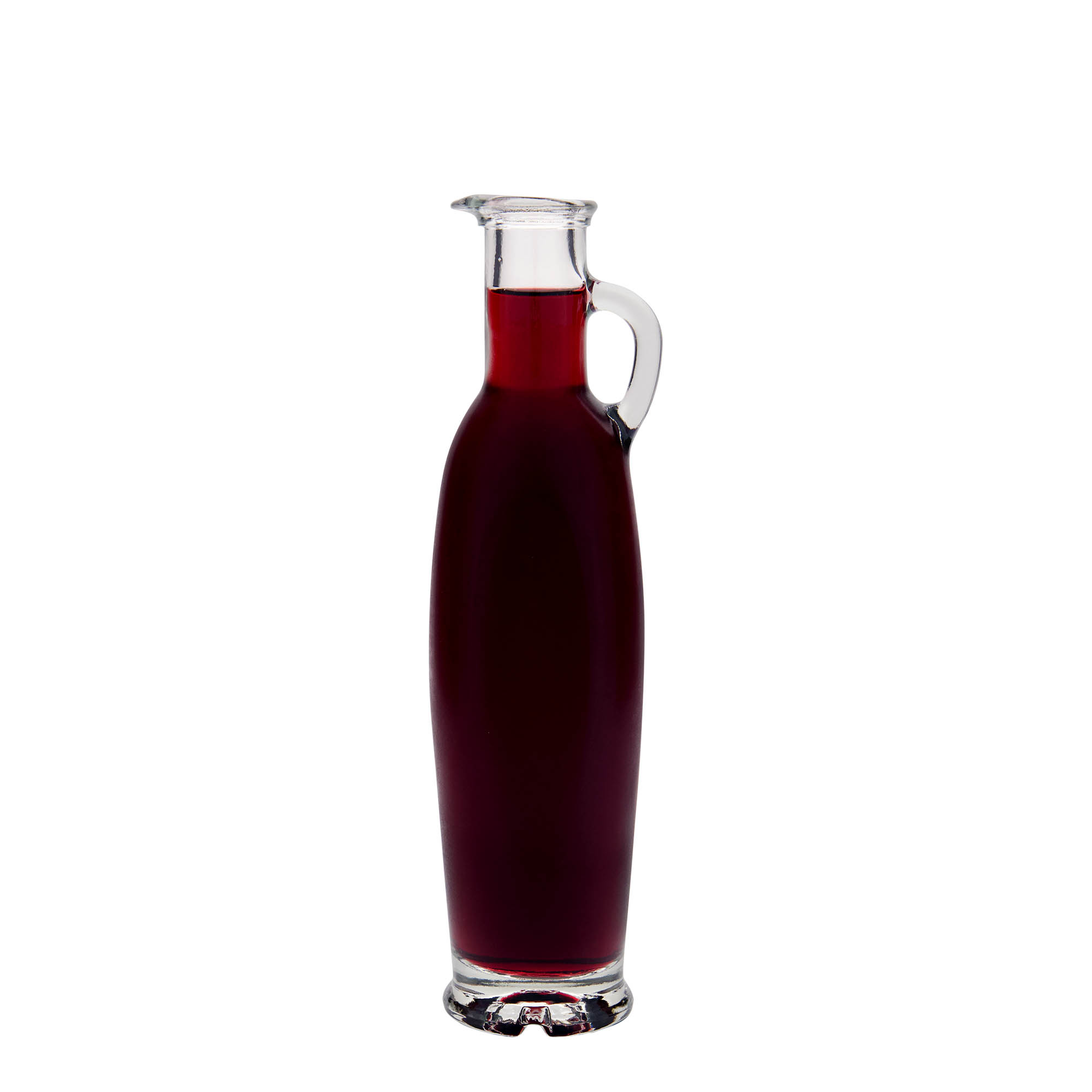 250 ml Bottiglia di vetro 'Simona', imboccatura: fascetta