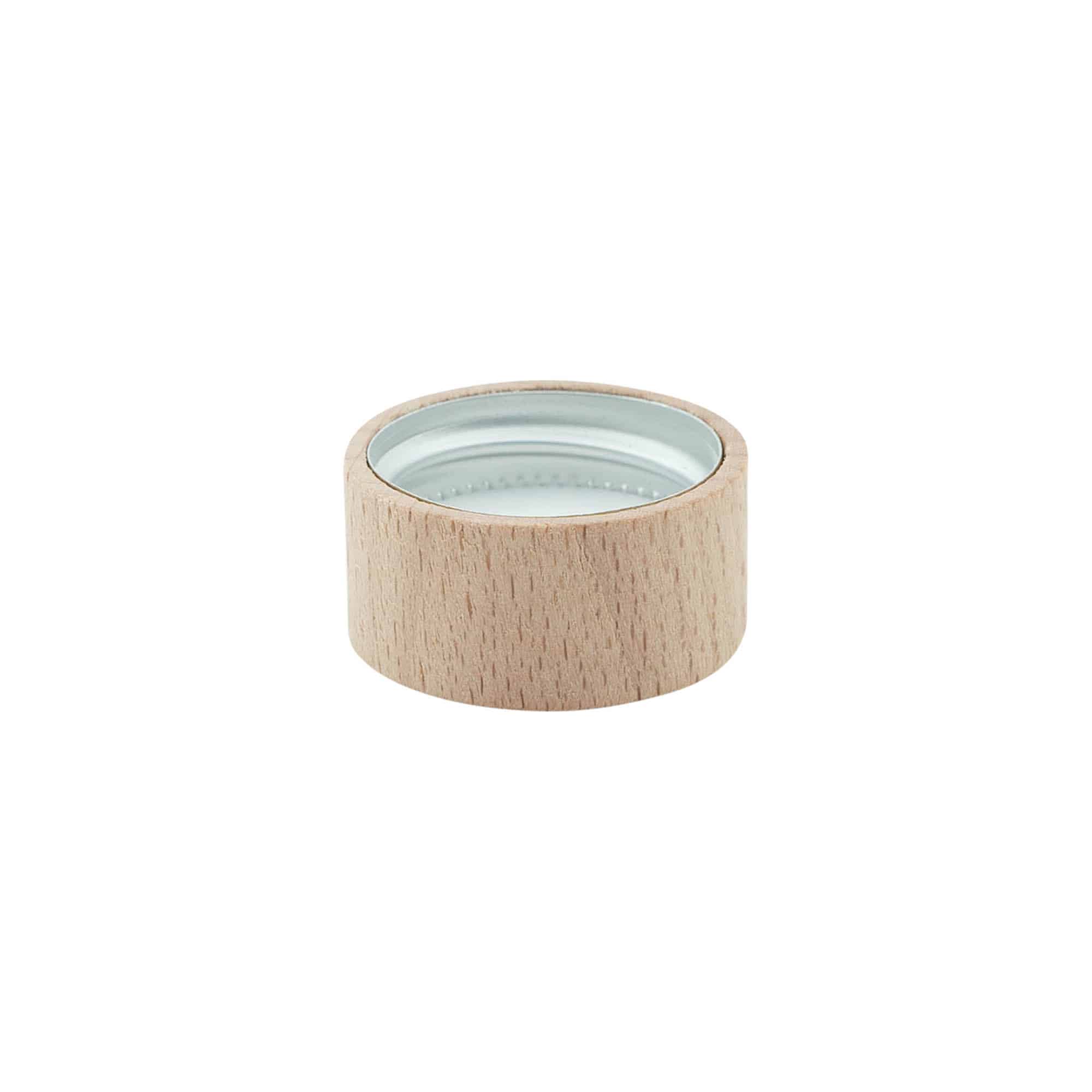 Tappo a vite, legno, beige, per bocca: GPI 28/400