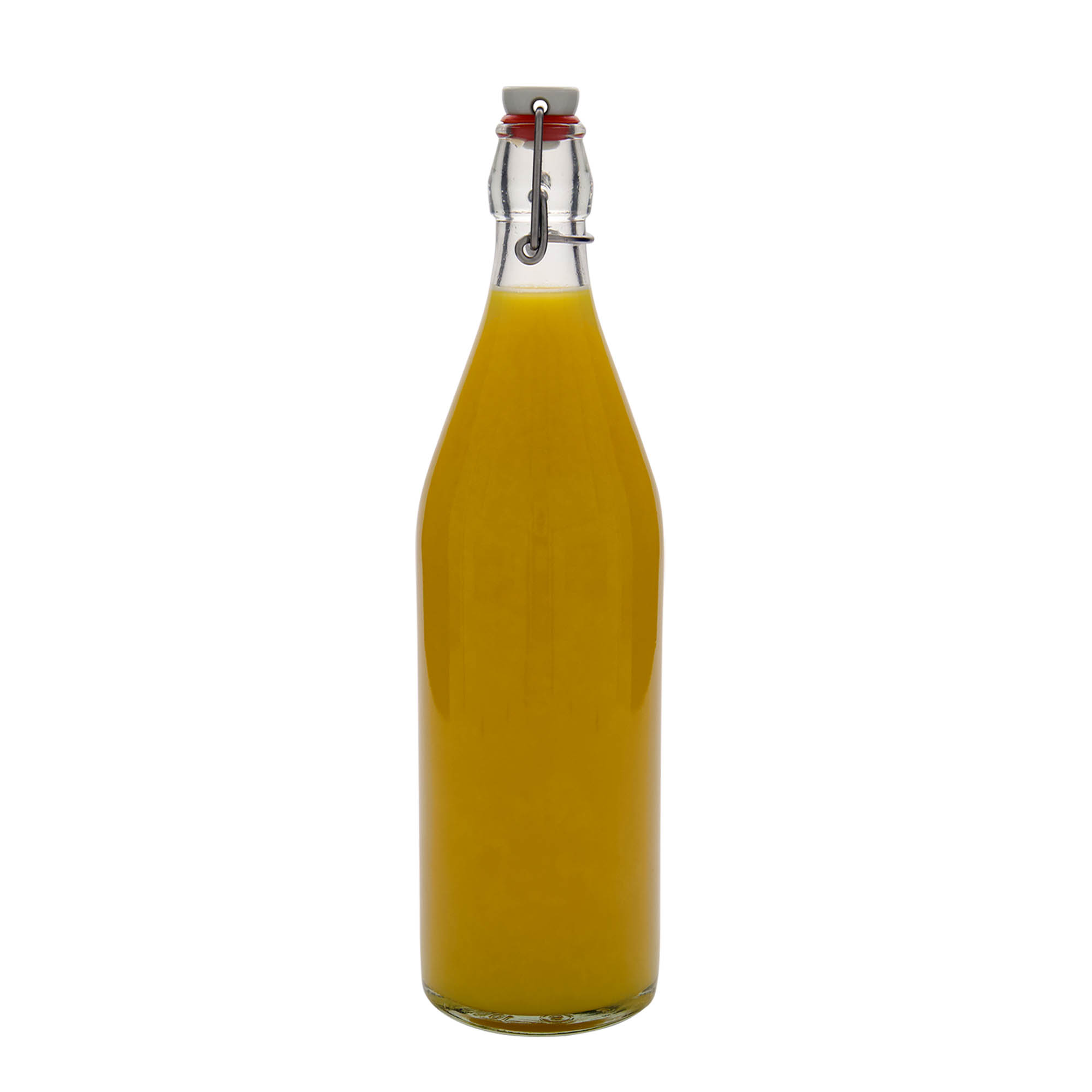 Bottiglia di vetro da 1.000 ml 'Giara', bocca: chiusura a gancio Bottiglia di vetro da 1.000 ml 'Giara', bocca: chiusura a gancio