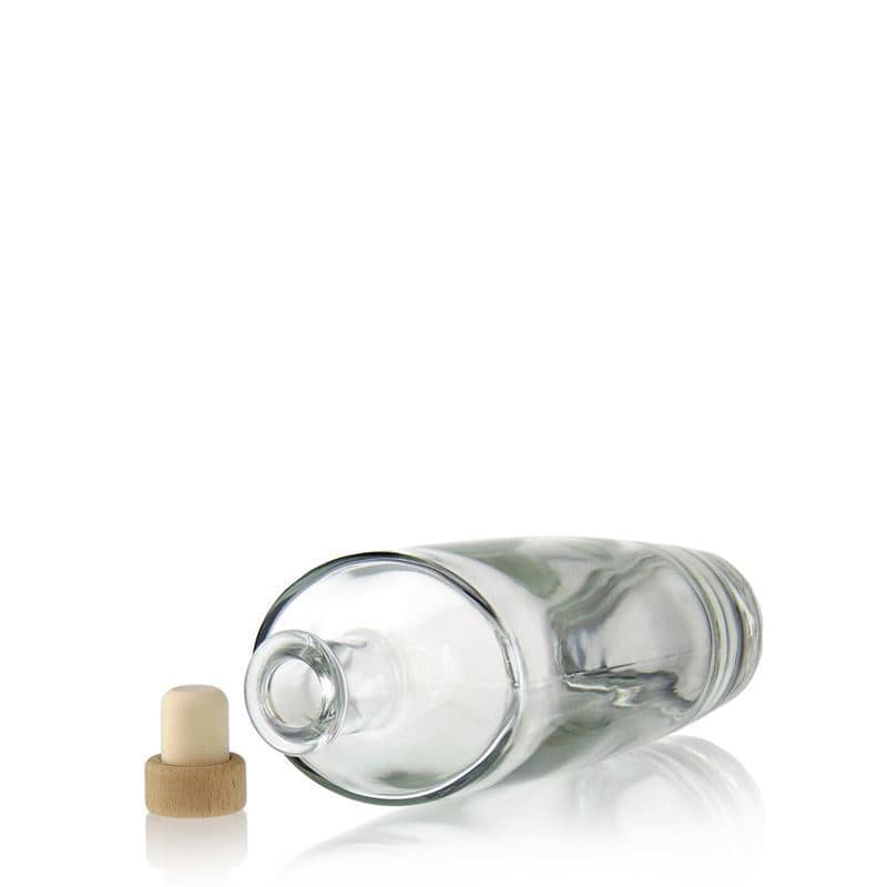 500 ml Bottiglia di vetro 'Vanessa', ovale, imboccatura: fascetta