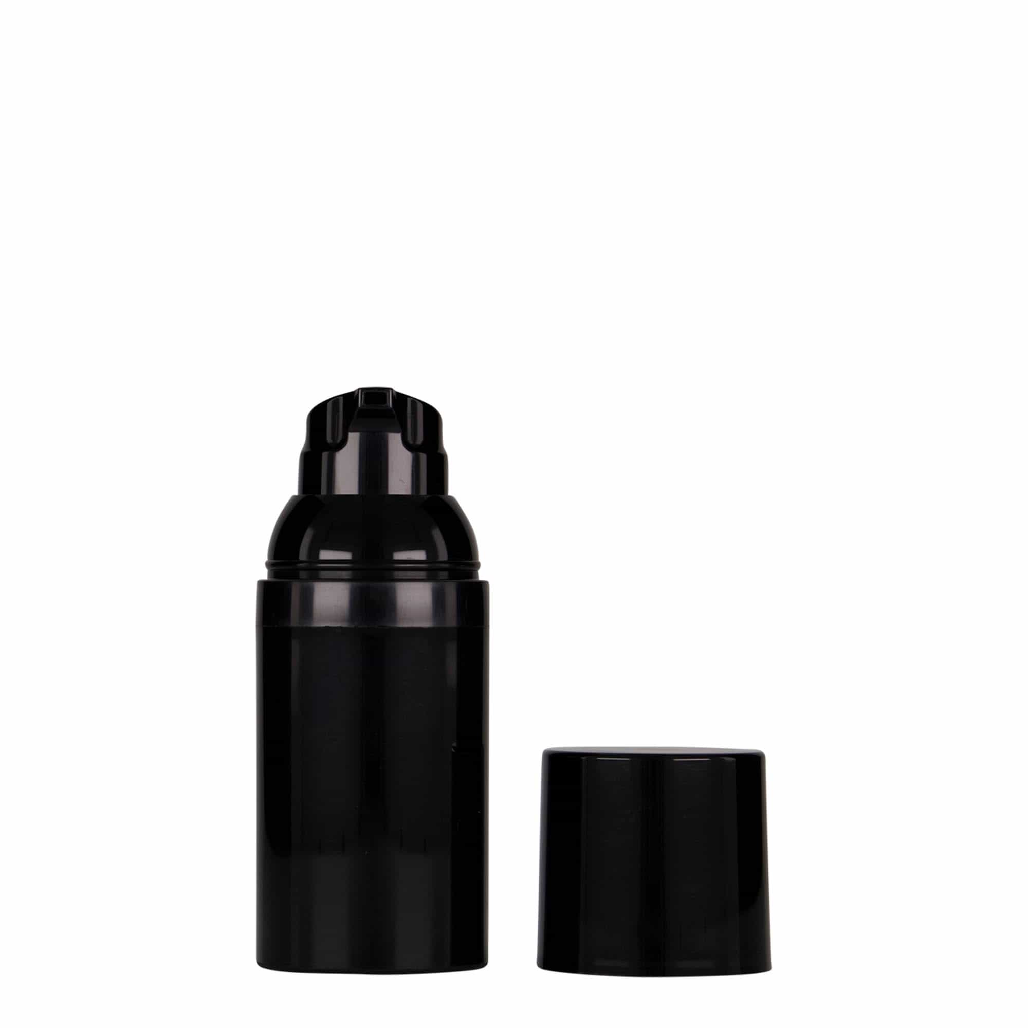 Distributore Airless 30 ml 'Mezzo', plastica PP, nero